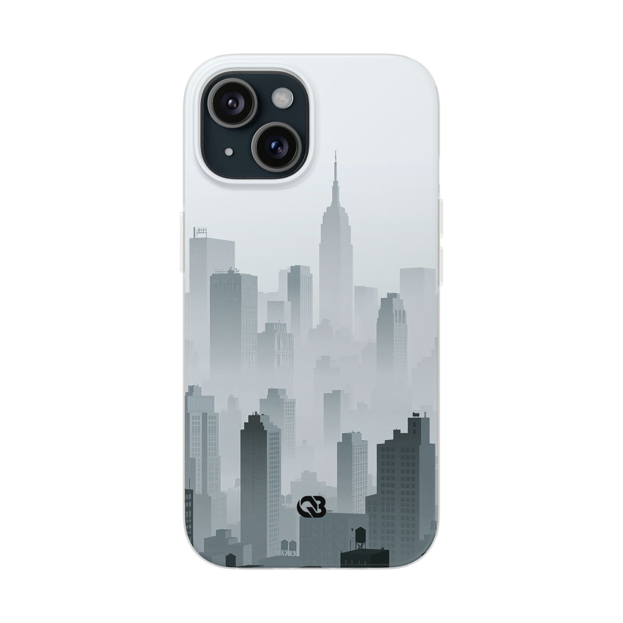 Grey Lite Phone Case for iPhone - Steel Mist Skyline