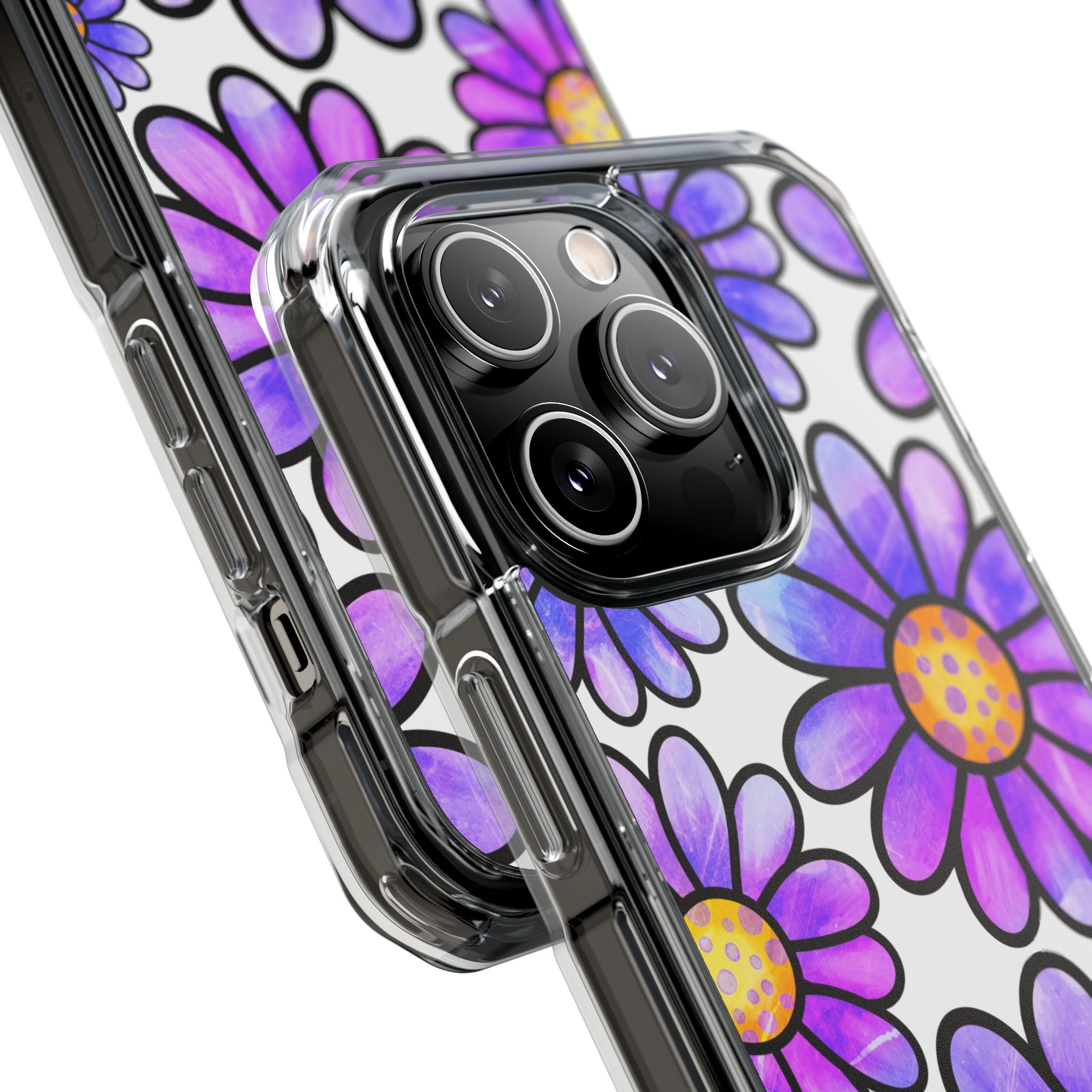 Violet Grunge Bloom · Impact Phone Case for iPhone · Magsafe
