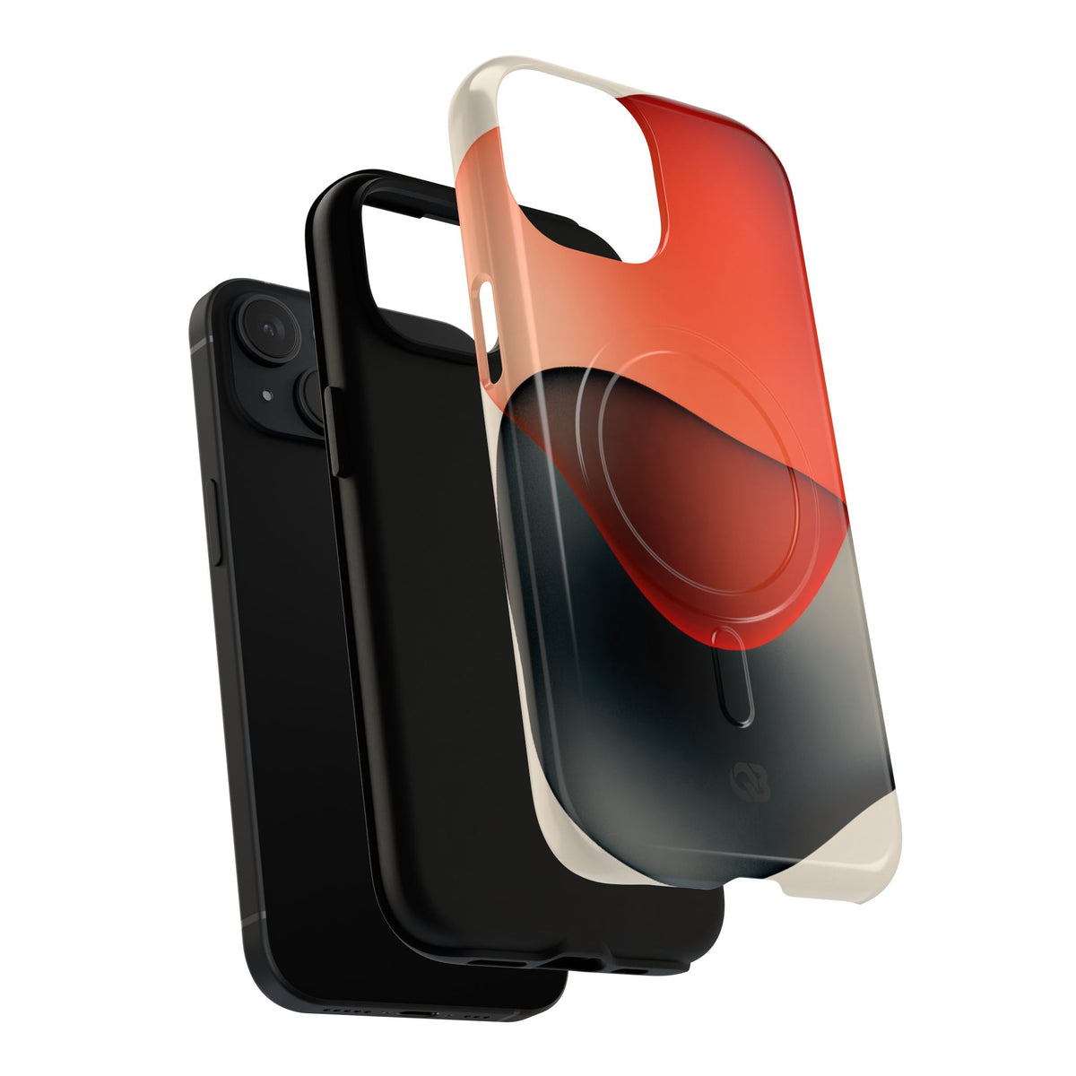 Translucent Crimson Form · Tough 2.0 Magnetic Phone Case for iPhone · Red