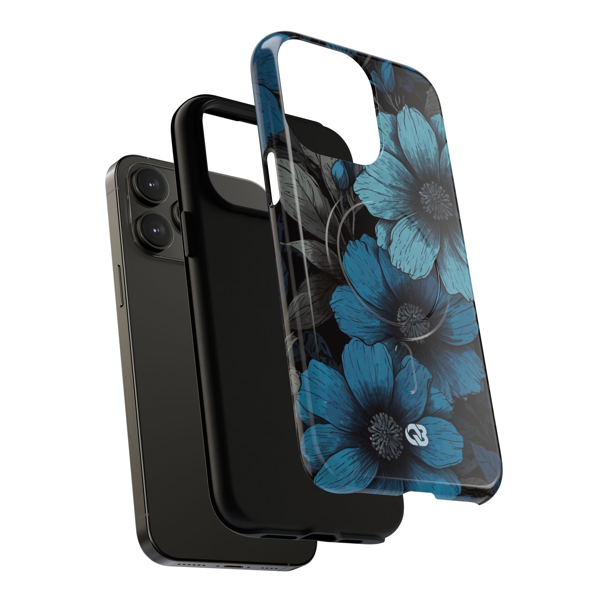 Obsidian Blue Petals · Tough+ Phone Case for iPhone · Magsafe