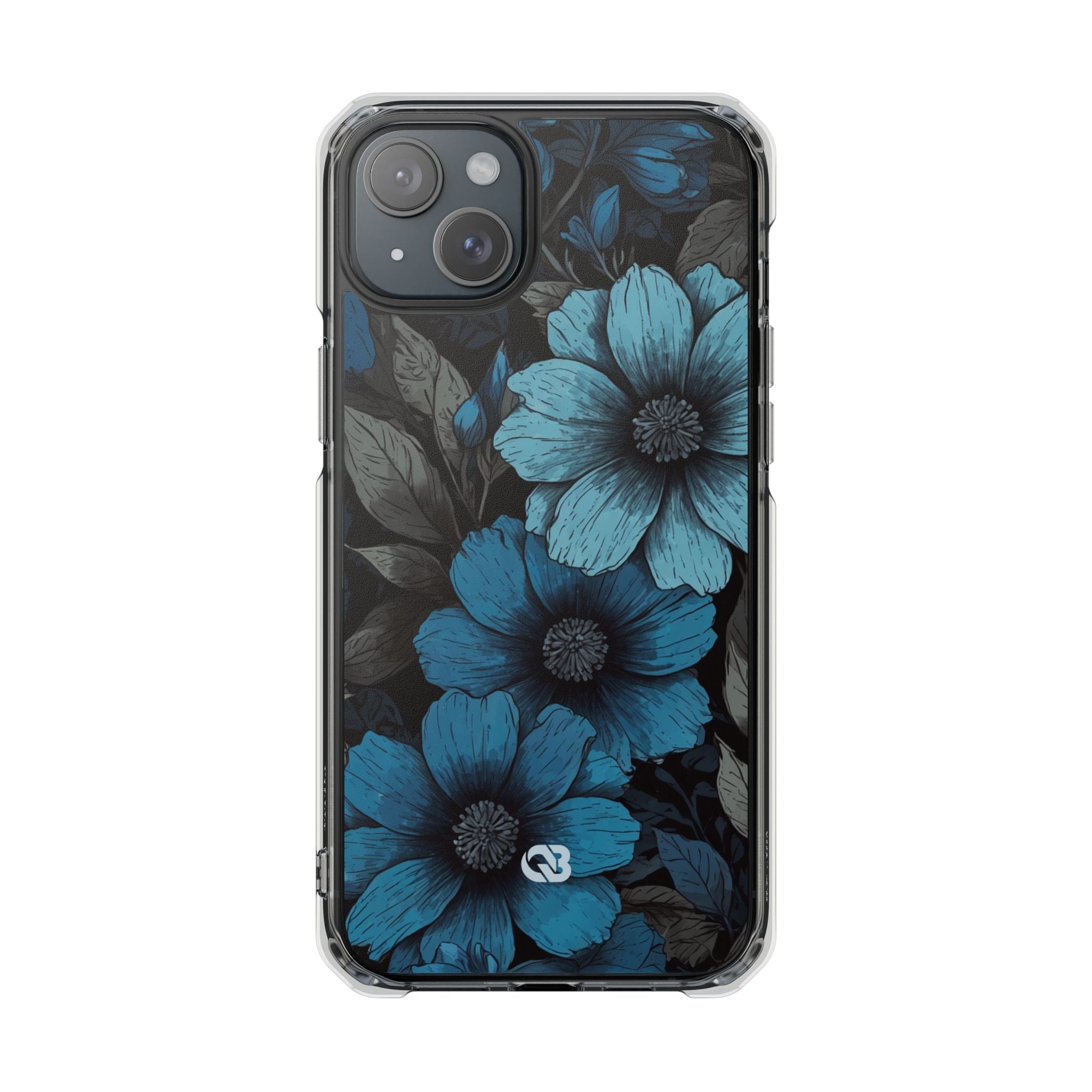 Obsidian Blue Petals · Impact Telefoncover til iPhone · Magsafe