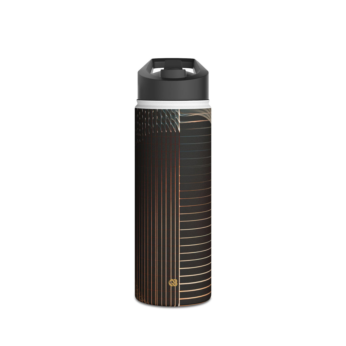 Amber Meridian · Insulated Water Bottle · Black