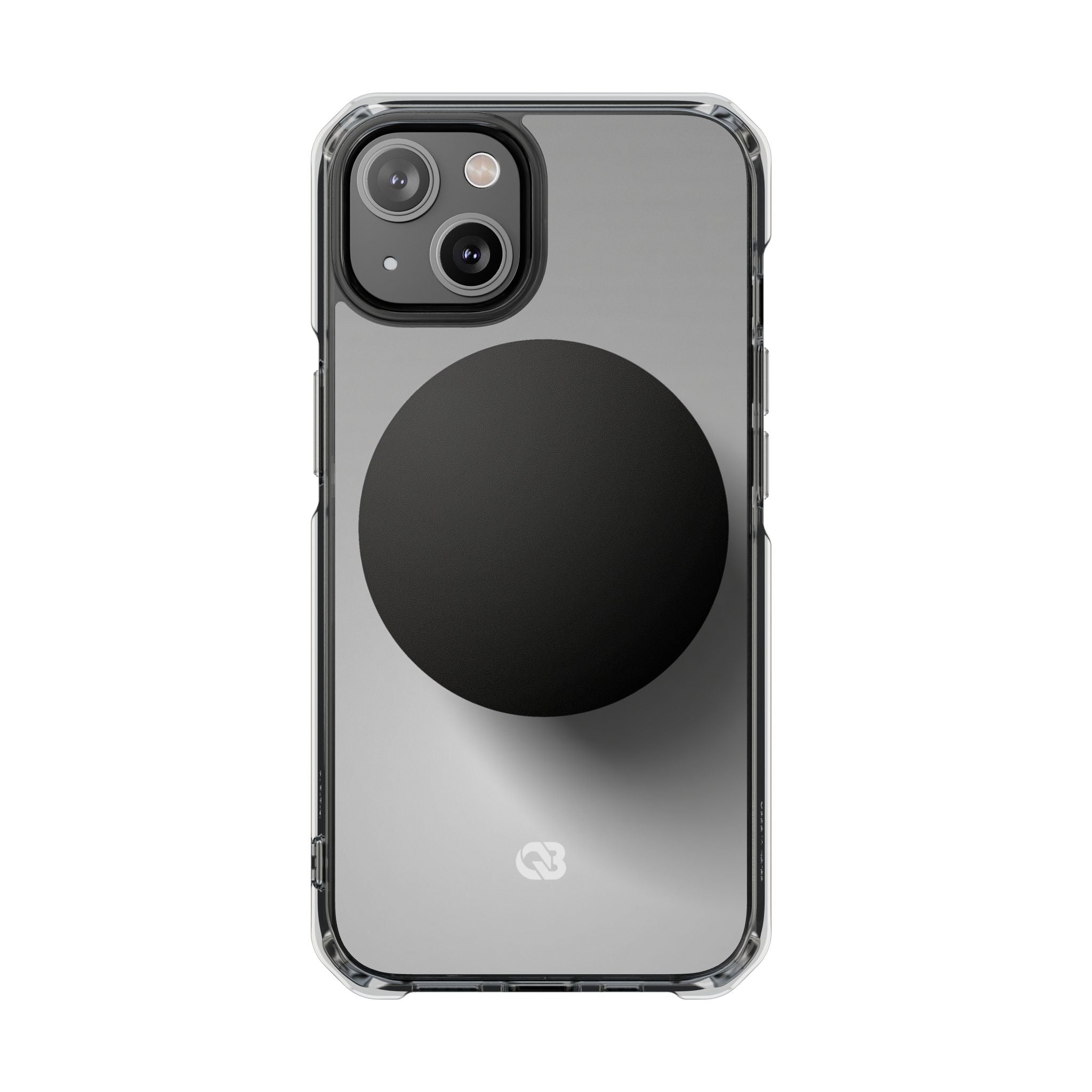 Grey Impact MagSafe Phone Case for iPhone - Matte Onyx Sphere