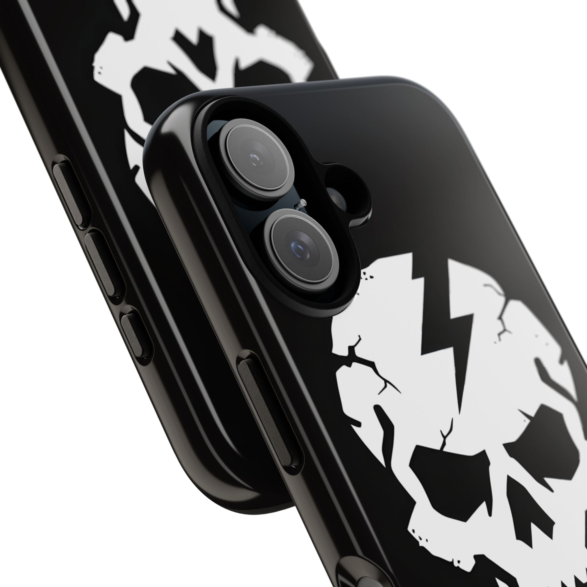 Lightning Skull iPhone 16 Case - Tough