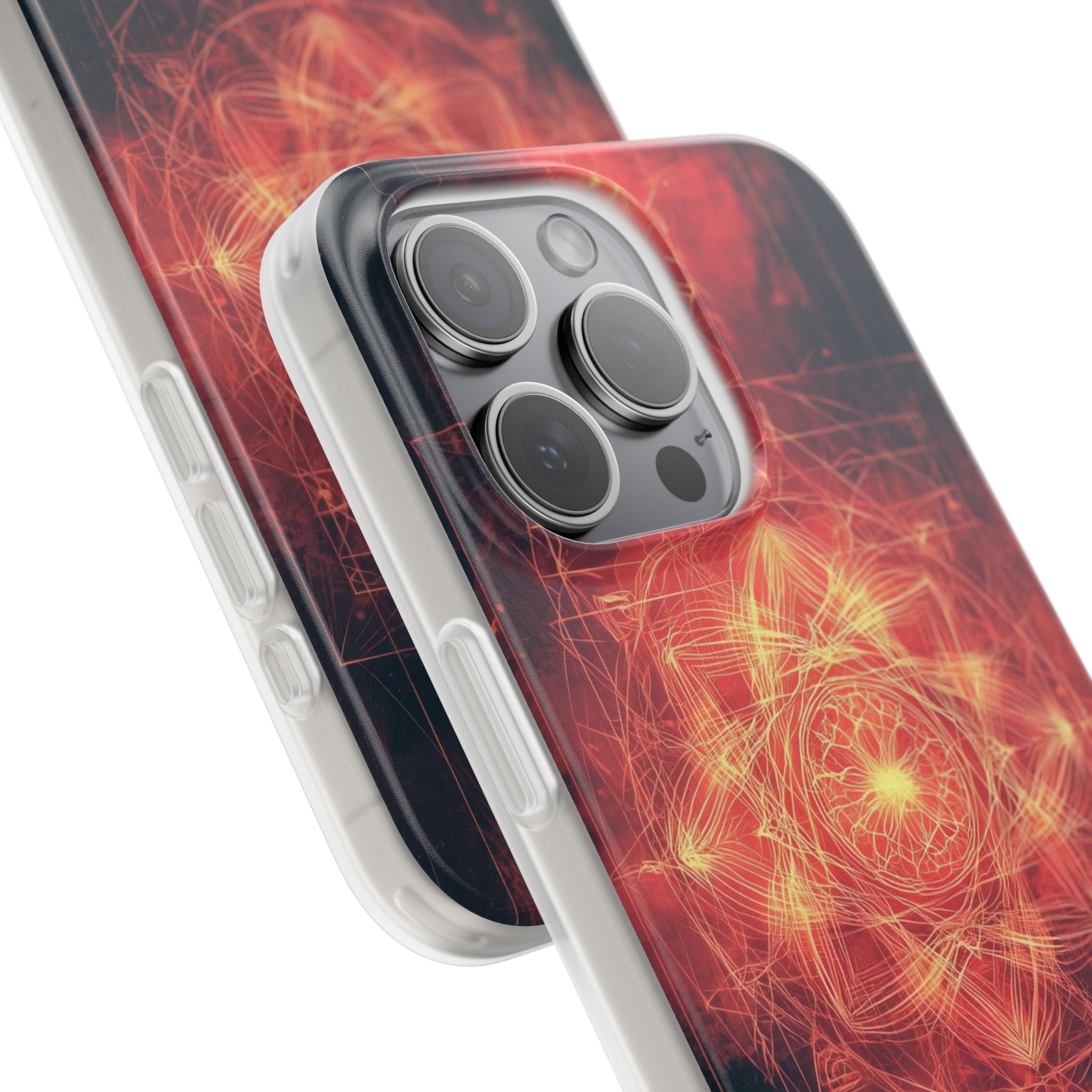 Radiant Mandala iPhone 15 Pro Max -pehmeä suojakotelo