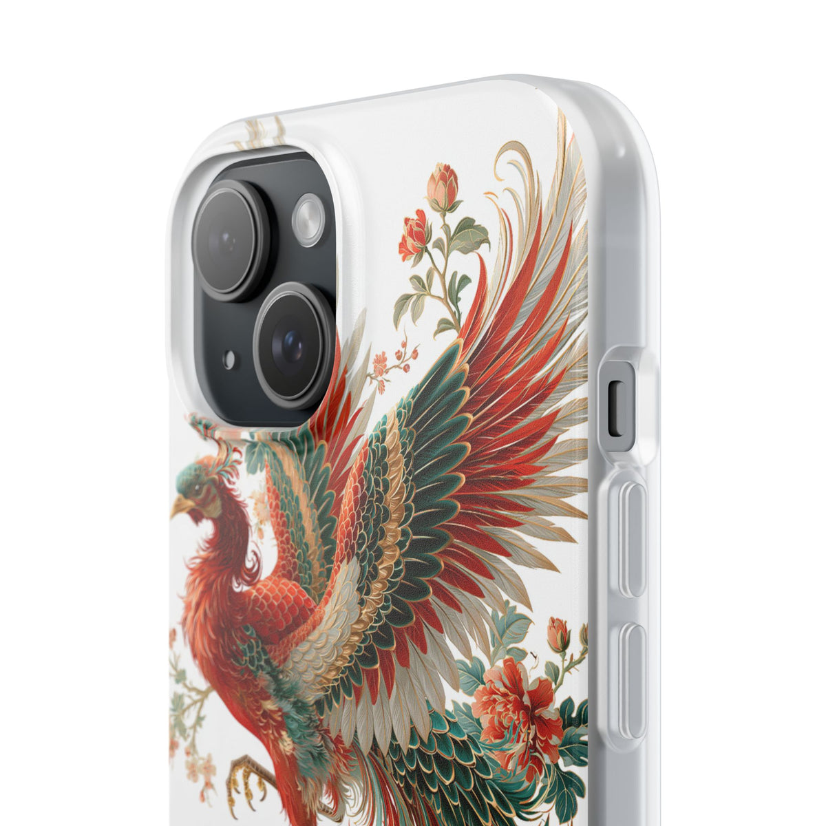 Vermilion Imperial Phoenix · Lite Phone Case for iPhone · Red