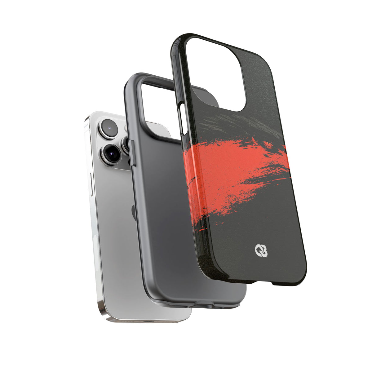 Crimson Raptor Noir · Tough Phone Case for iPhone · Black