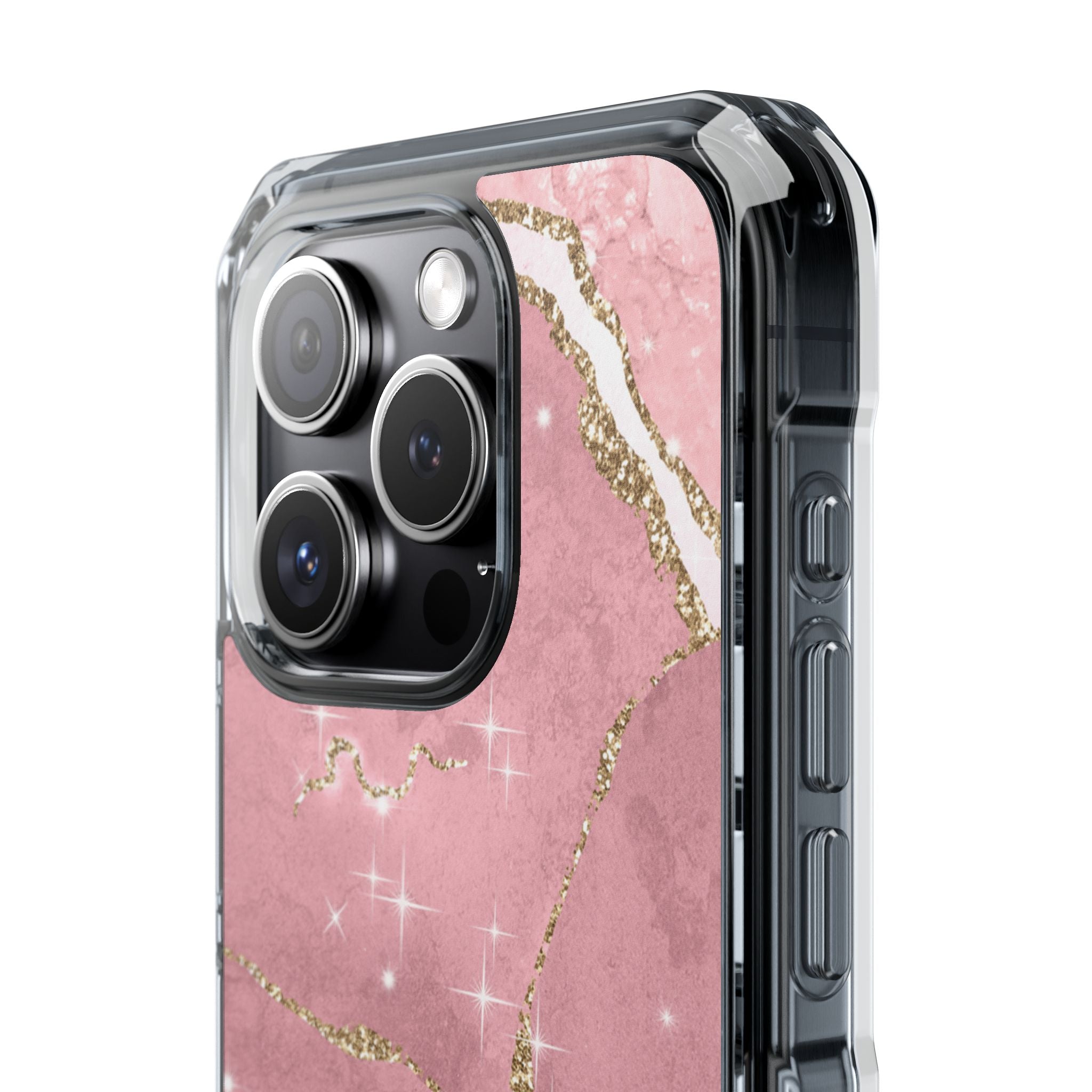 Rose Sparkle Marble · Impact Coque de téléphone pour iPhone · Magsafe
