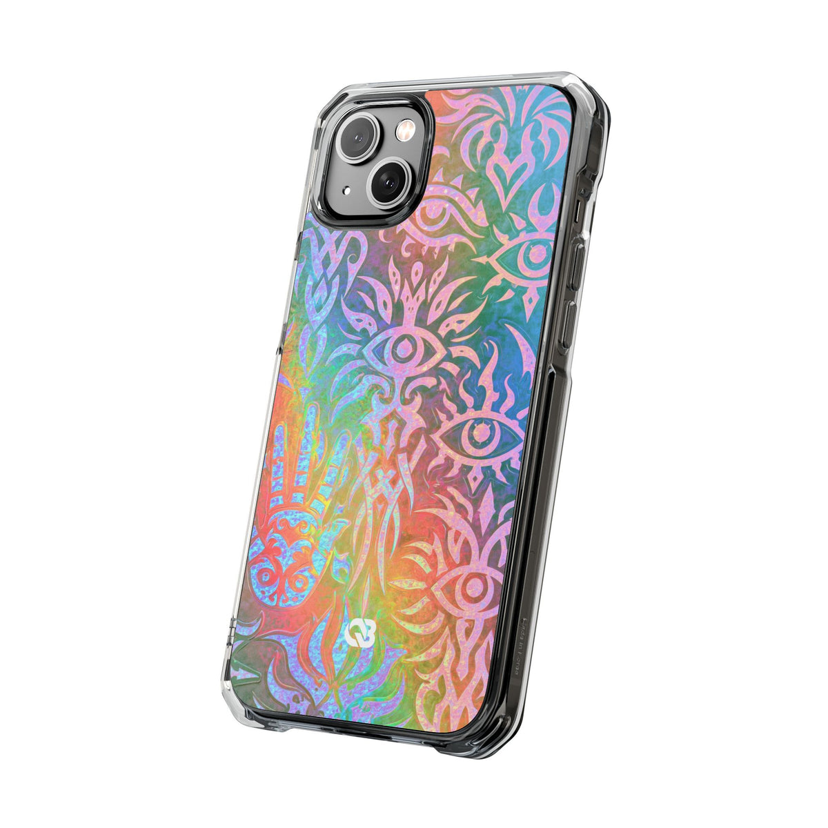 Chromatic Mystic Sigil · Clear Impact Magnetic Phone Case for iPhone · Blue