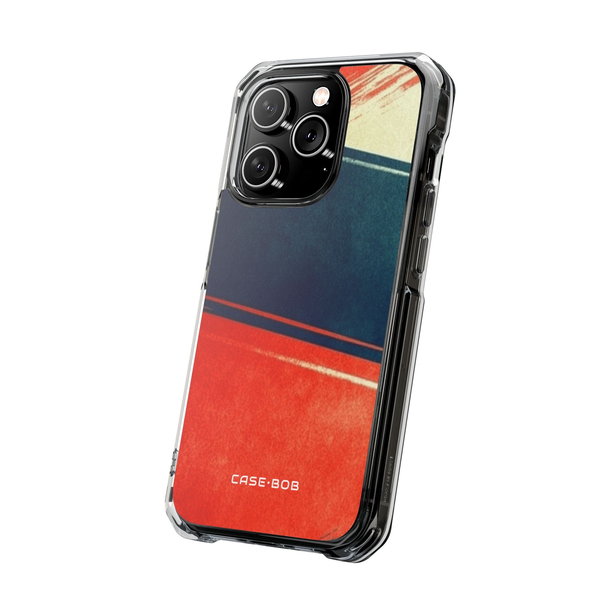 Blaues diagonales Bewegungsmuster iPhone 14 Pro Case - Impact