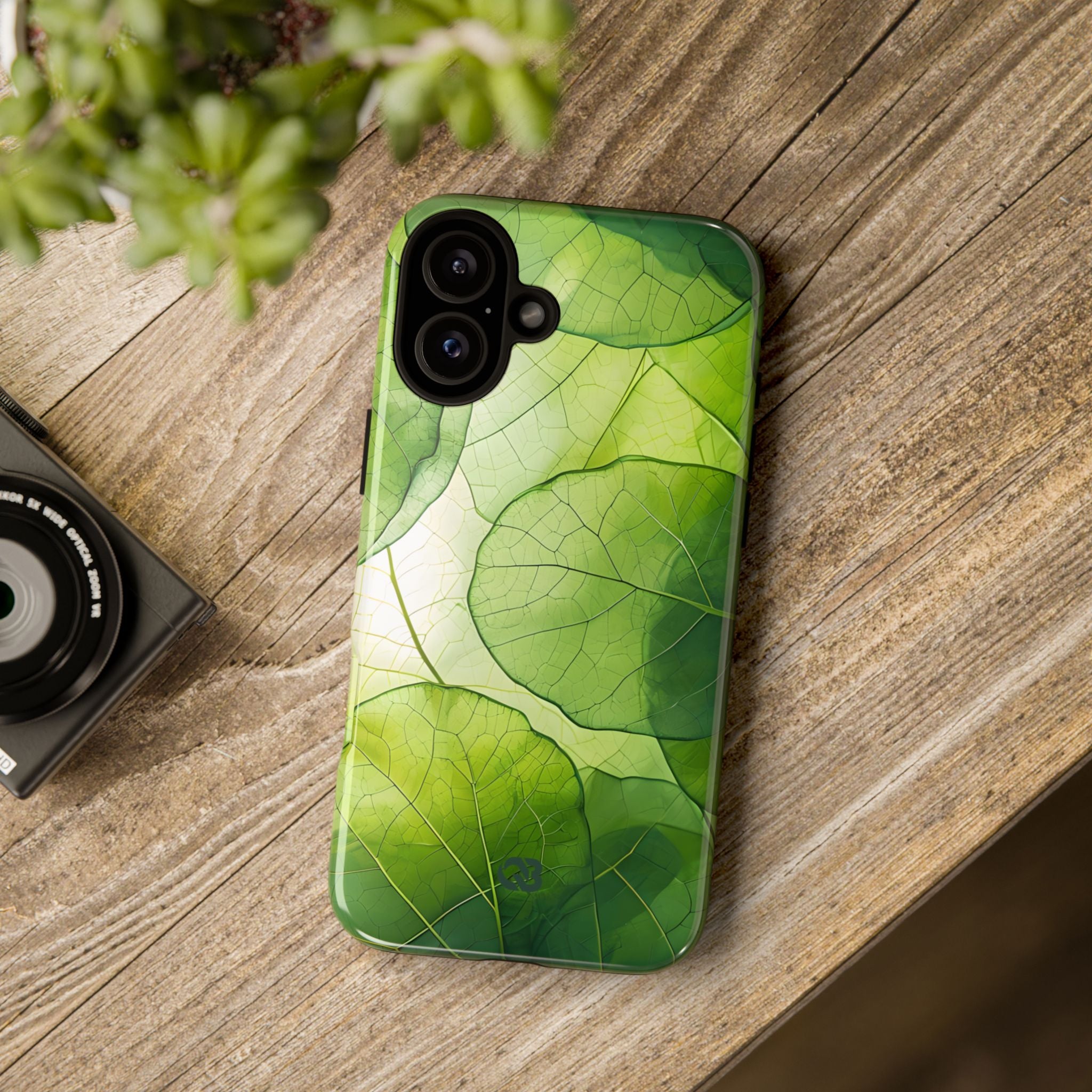 Emerald Leaf Veins · Tough Phone Case for iPhone