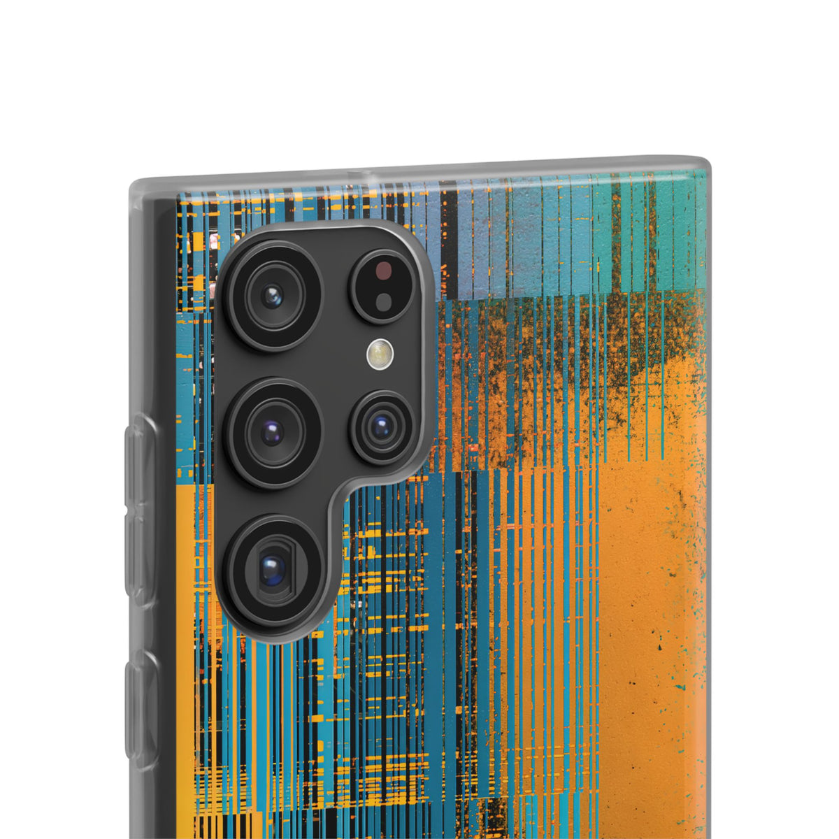 Cyber Glitch Stream · Lite Phone Case for Samsung · Teal