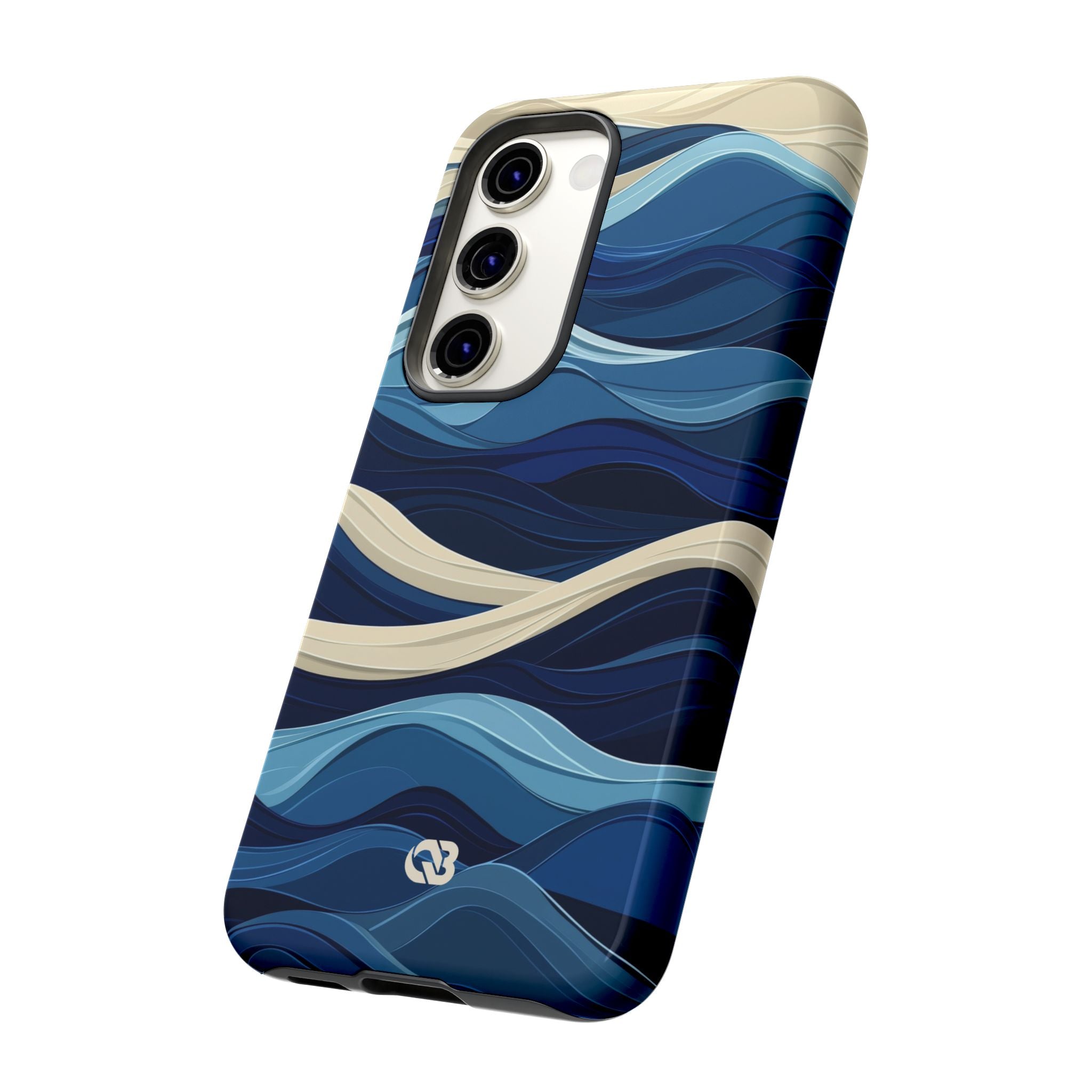 Cobalt Coast Layers · Coque de téléphone Tough pour Samsung