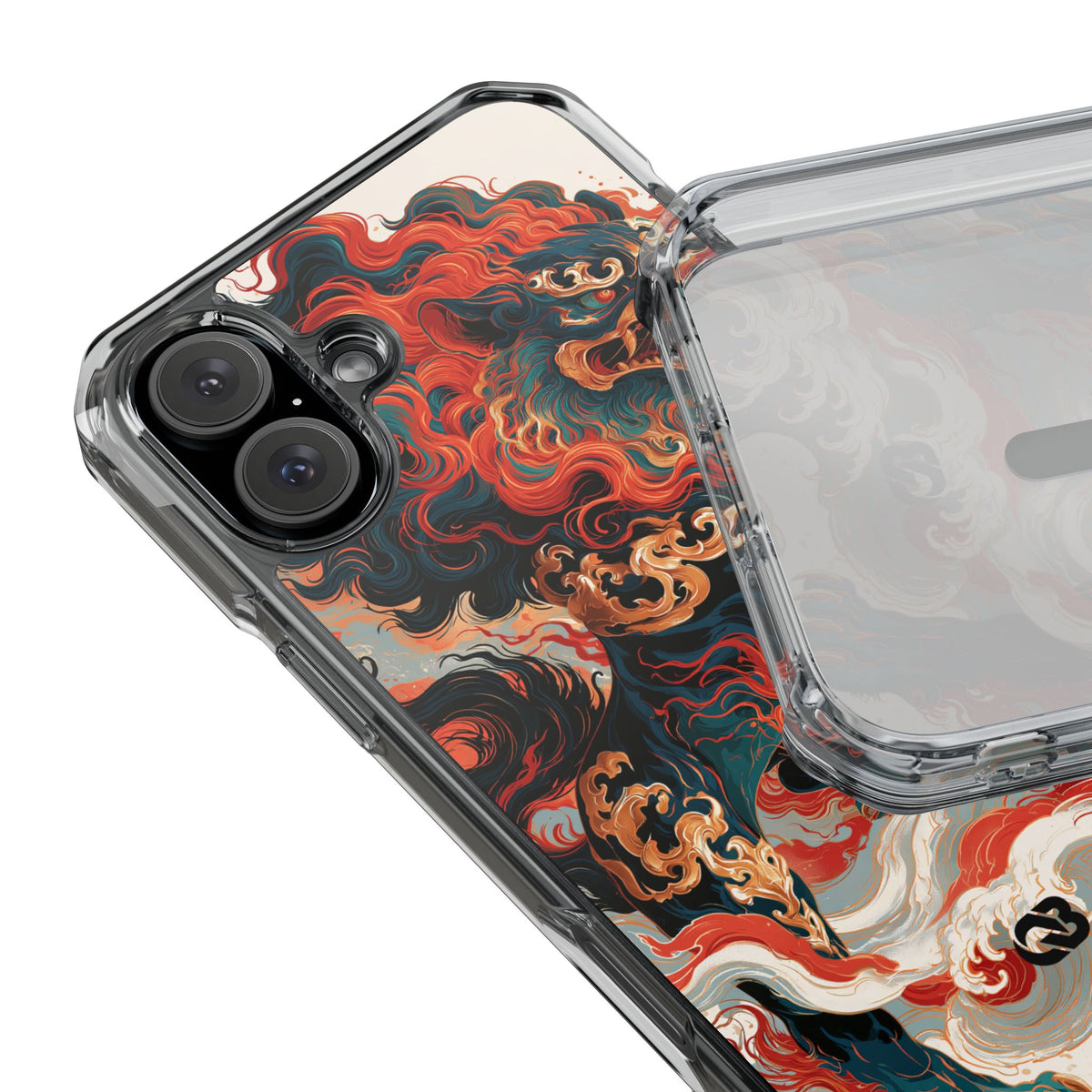 Imperial Shishi · Clear Impact Magnetic Phone Case for iPhone · Teal