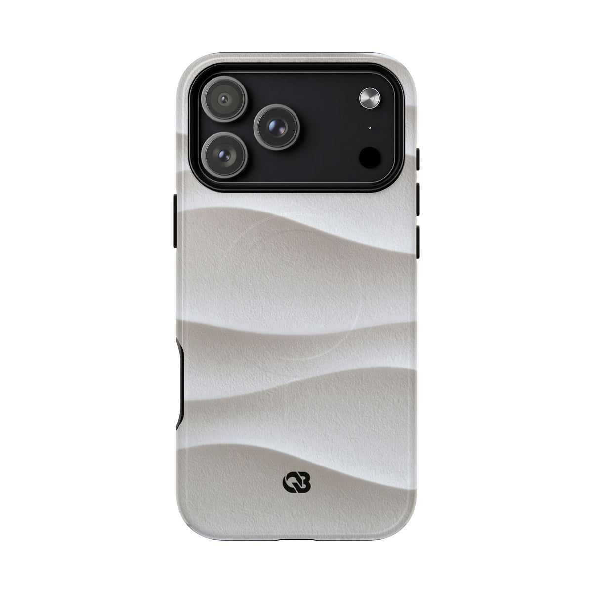 White Tough 2.0 Magsafe Phone Case for iPhone - Arctic Flow Ridges