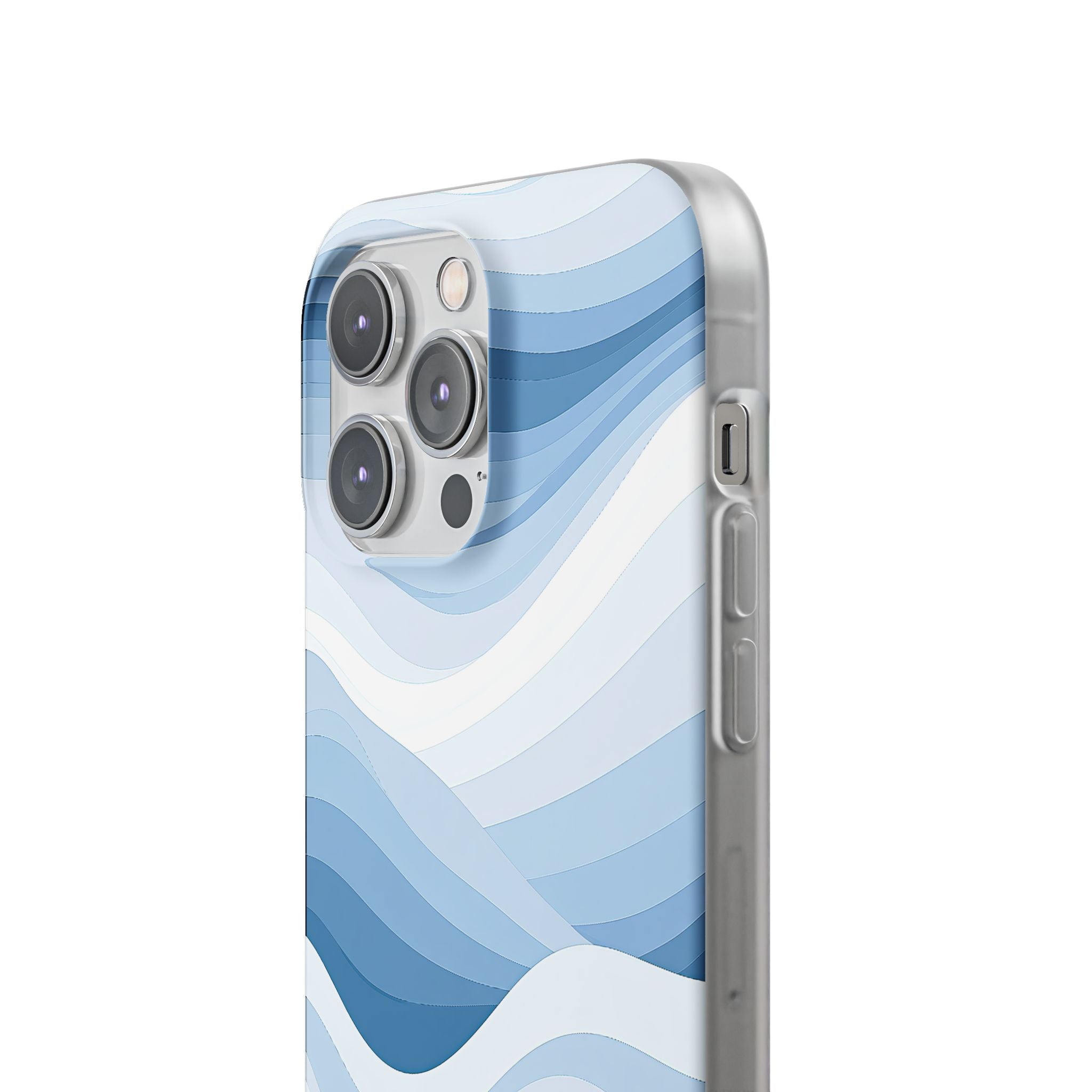 Blue Lite Phone Case for iPhone - Glacial Indigo Flow