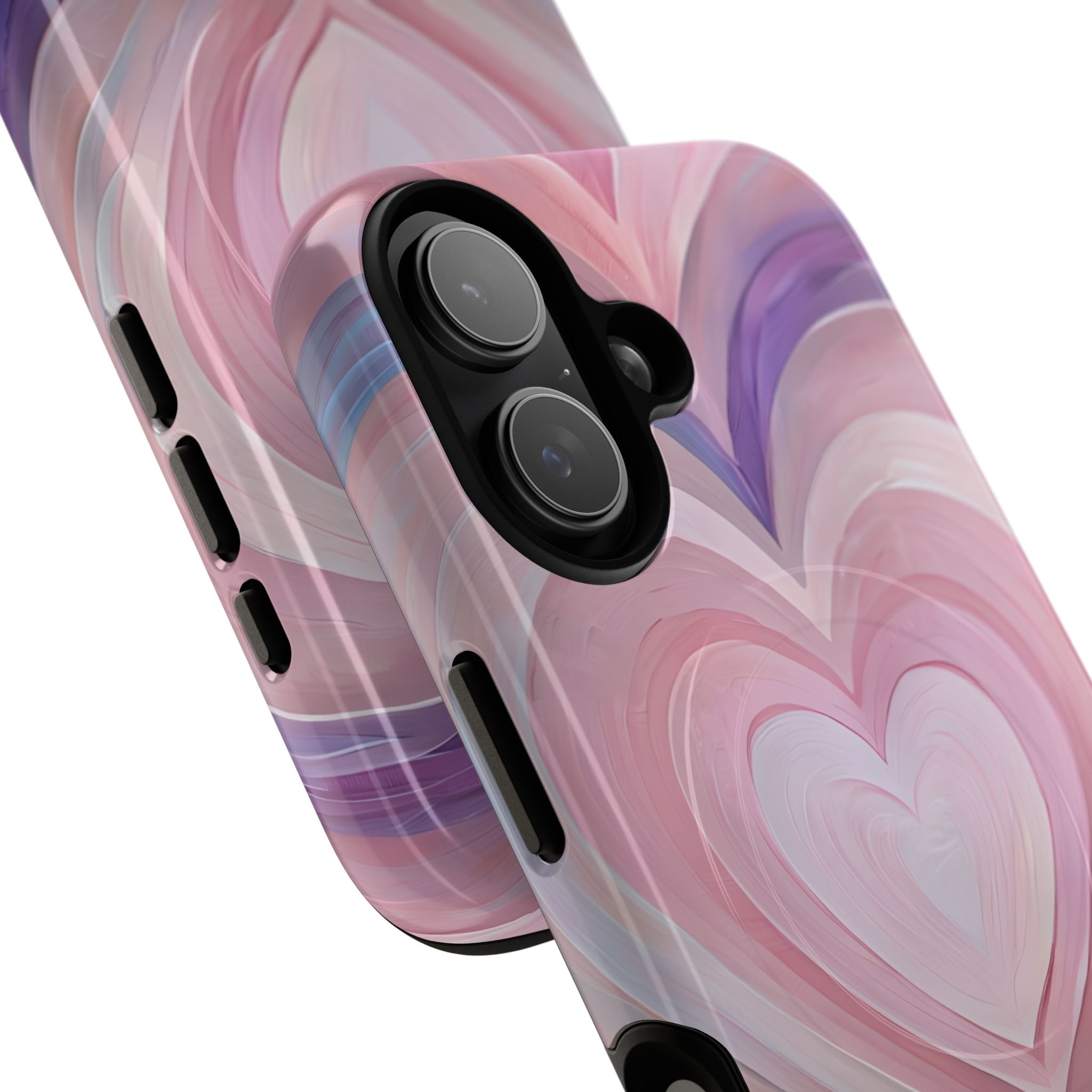 Lavender Pulse Hearts · Tough+ Magsafe