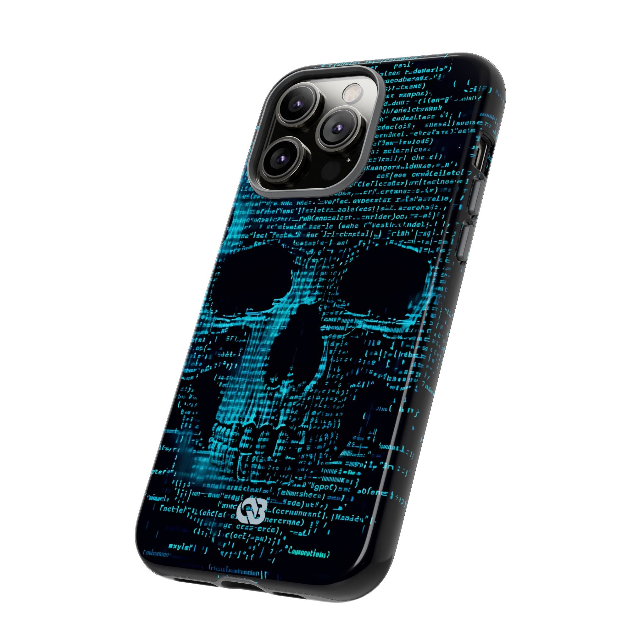 Cyan Glitch Skull · Tough