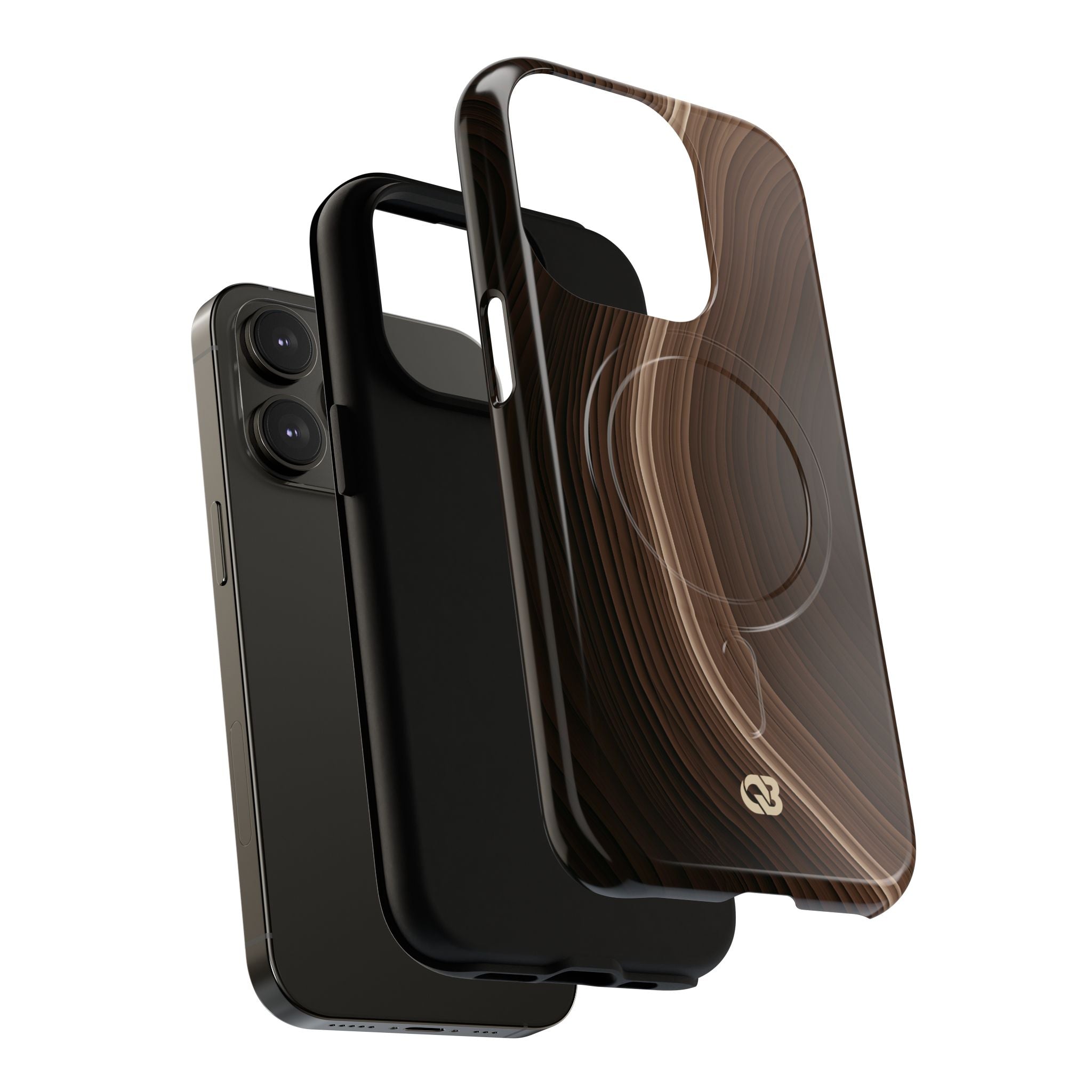 Brown Tough 2.0 Magsafe Phone Case for iPhone - Bronzed Canyon Relief