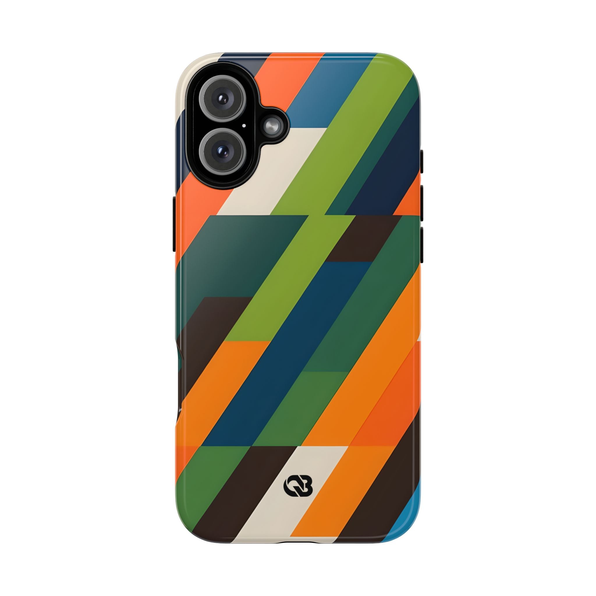 Custodia Retro Mosaico Angolata · Tough per iPhone