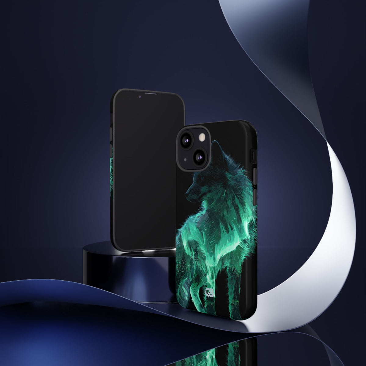 Nordic Aurora Fox · Tough Phone Case for iPhone · Teal