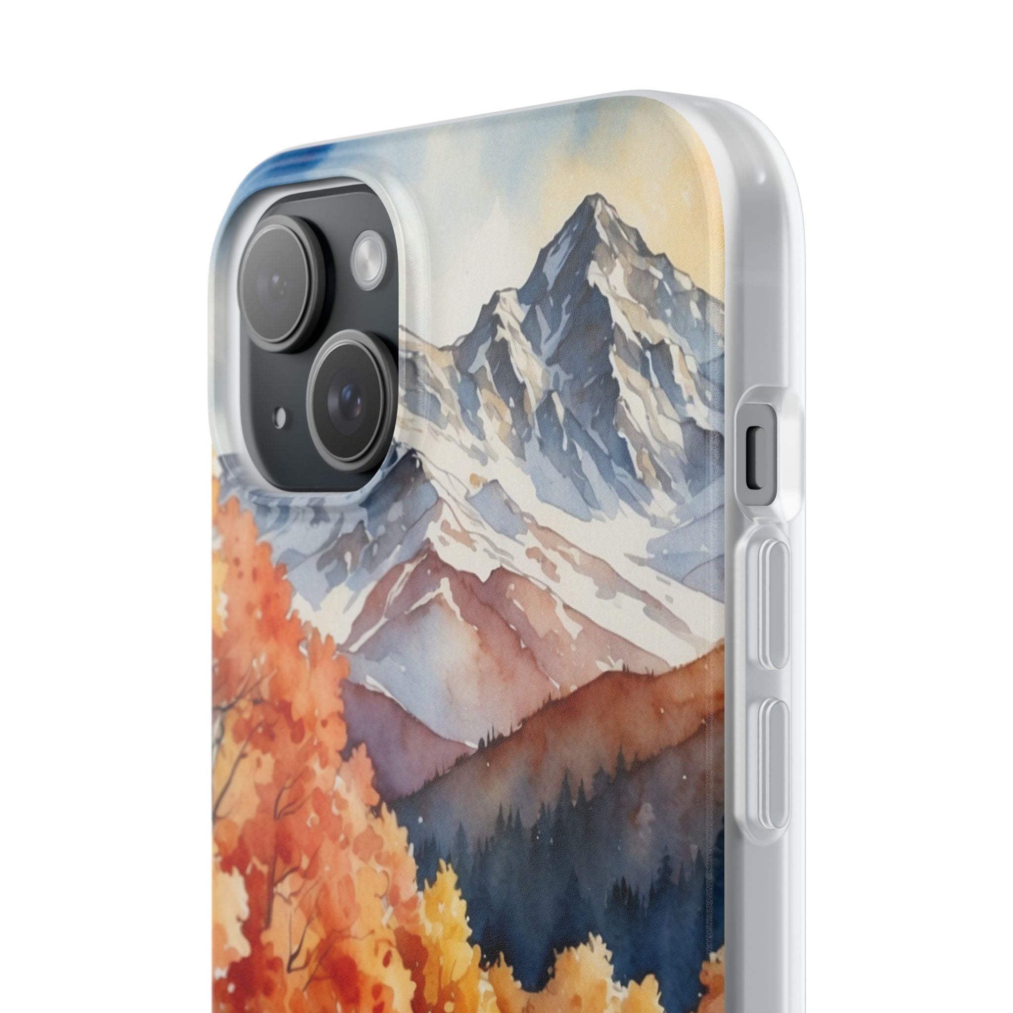 Snowcapped Radiance iPhone 15 Plus Case - Soft