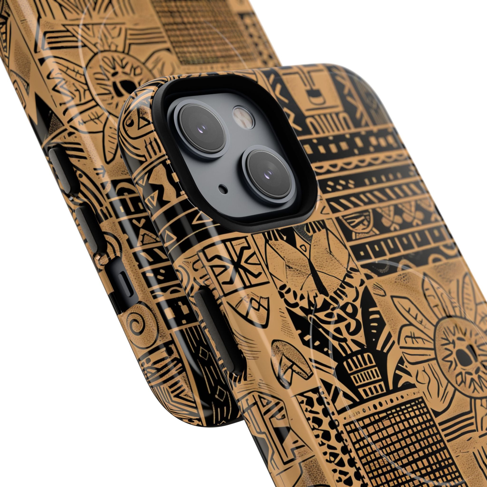 Tribal Faces iPhone 14 Case - Tough+