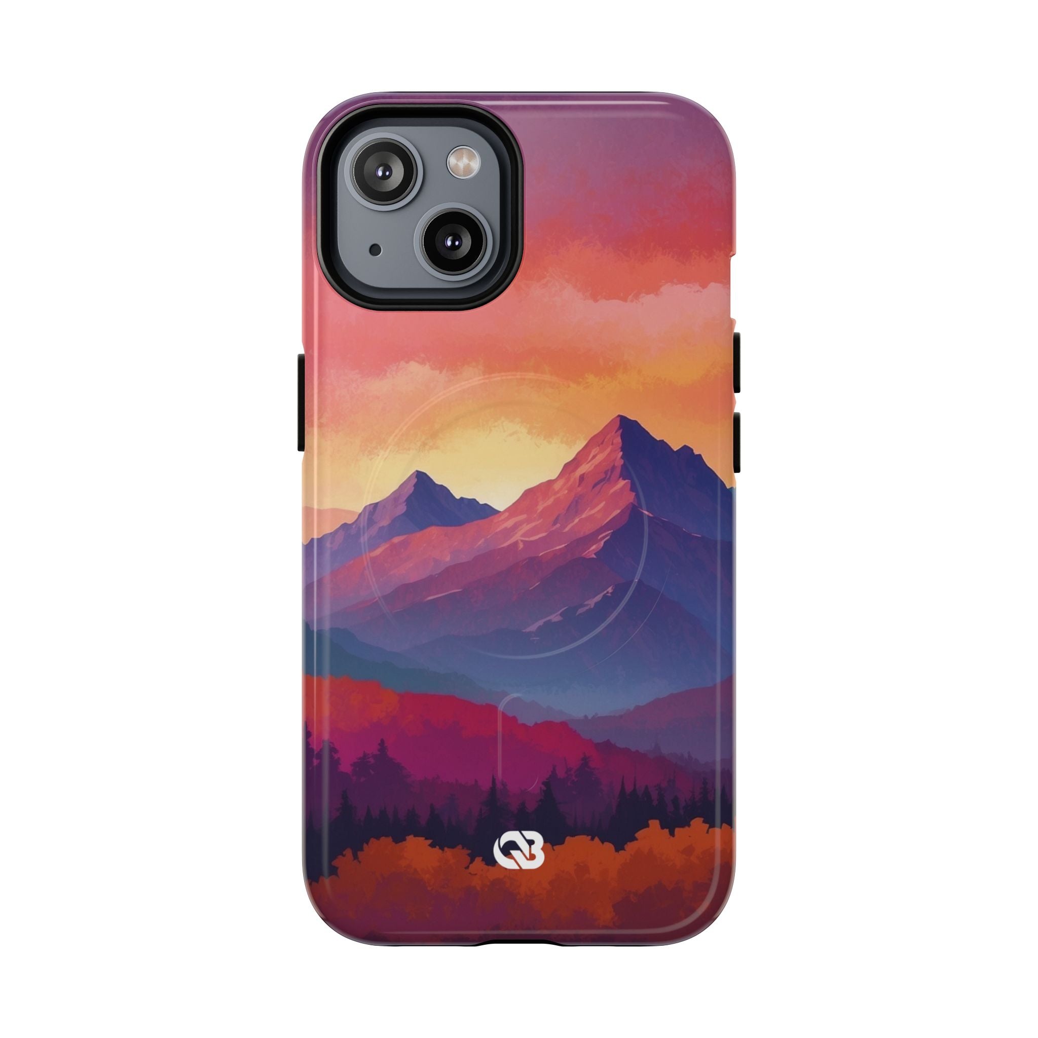 Crimson Mountain Dusk · Tough+ Phone Case for iPhone · Magsafe
