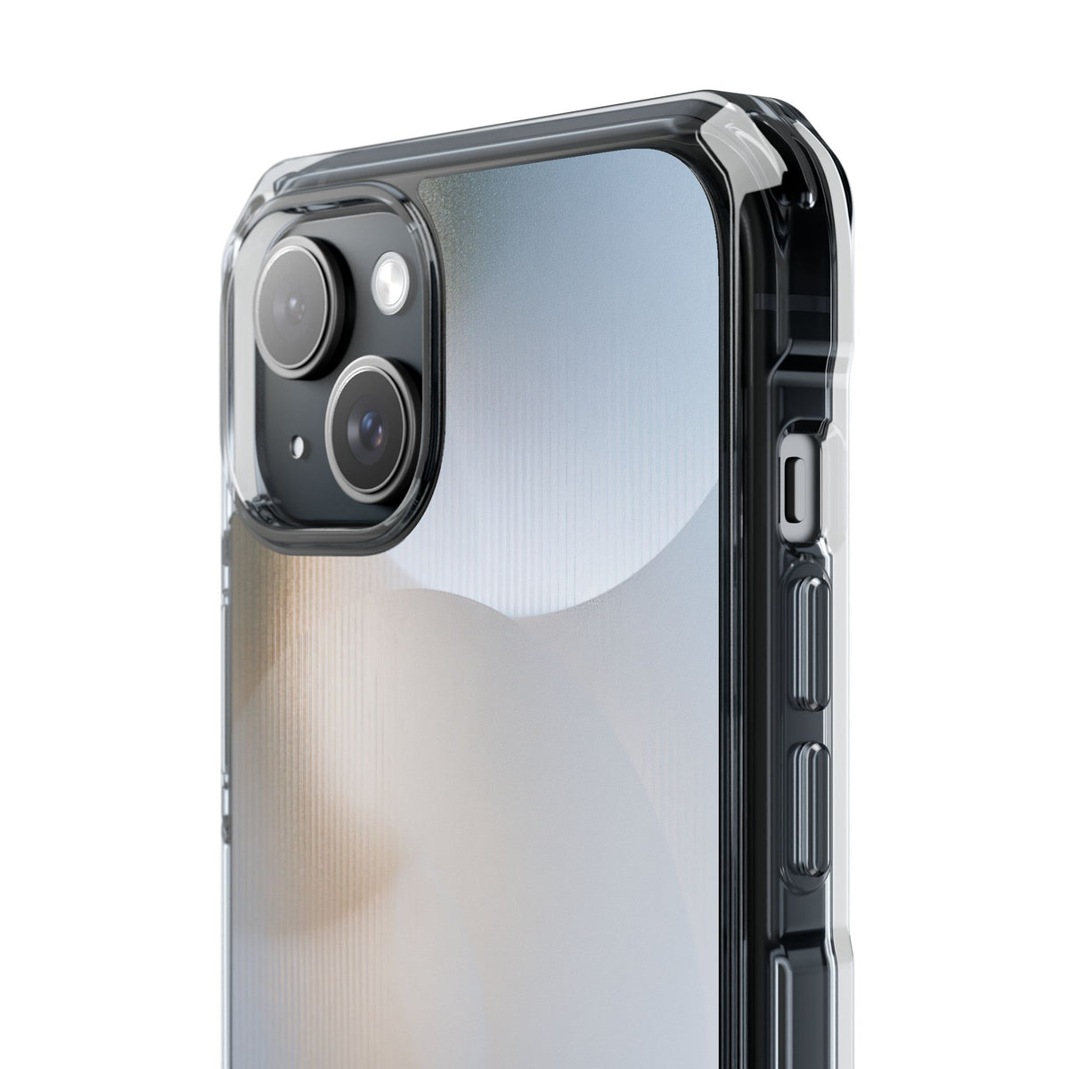 Optical Halo · Clear Impact Magnetic Phone Case for iPhone · Grey