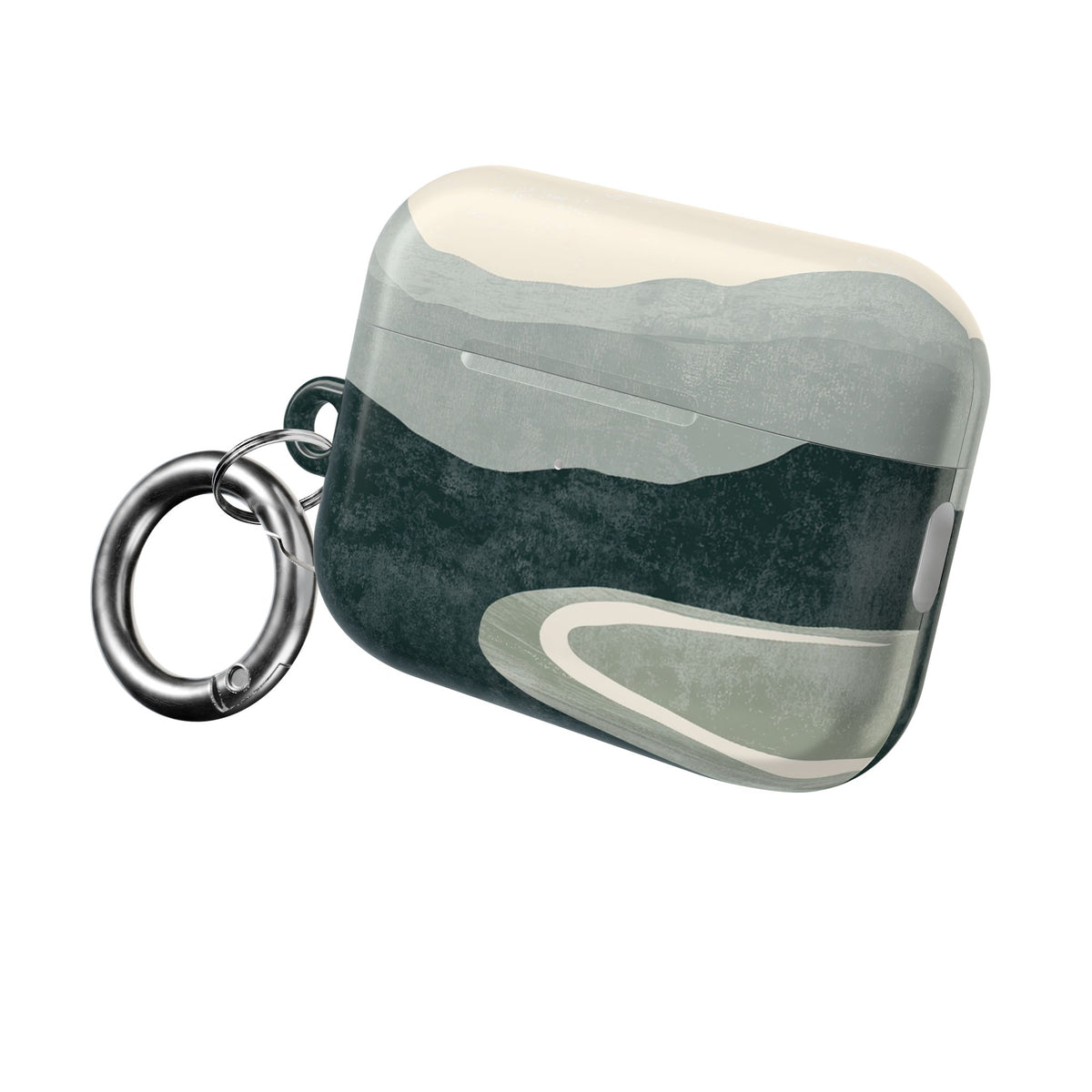 Muted Valley Vista · Hard Case for AirPods & AirPods Pro · Green