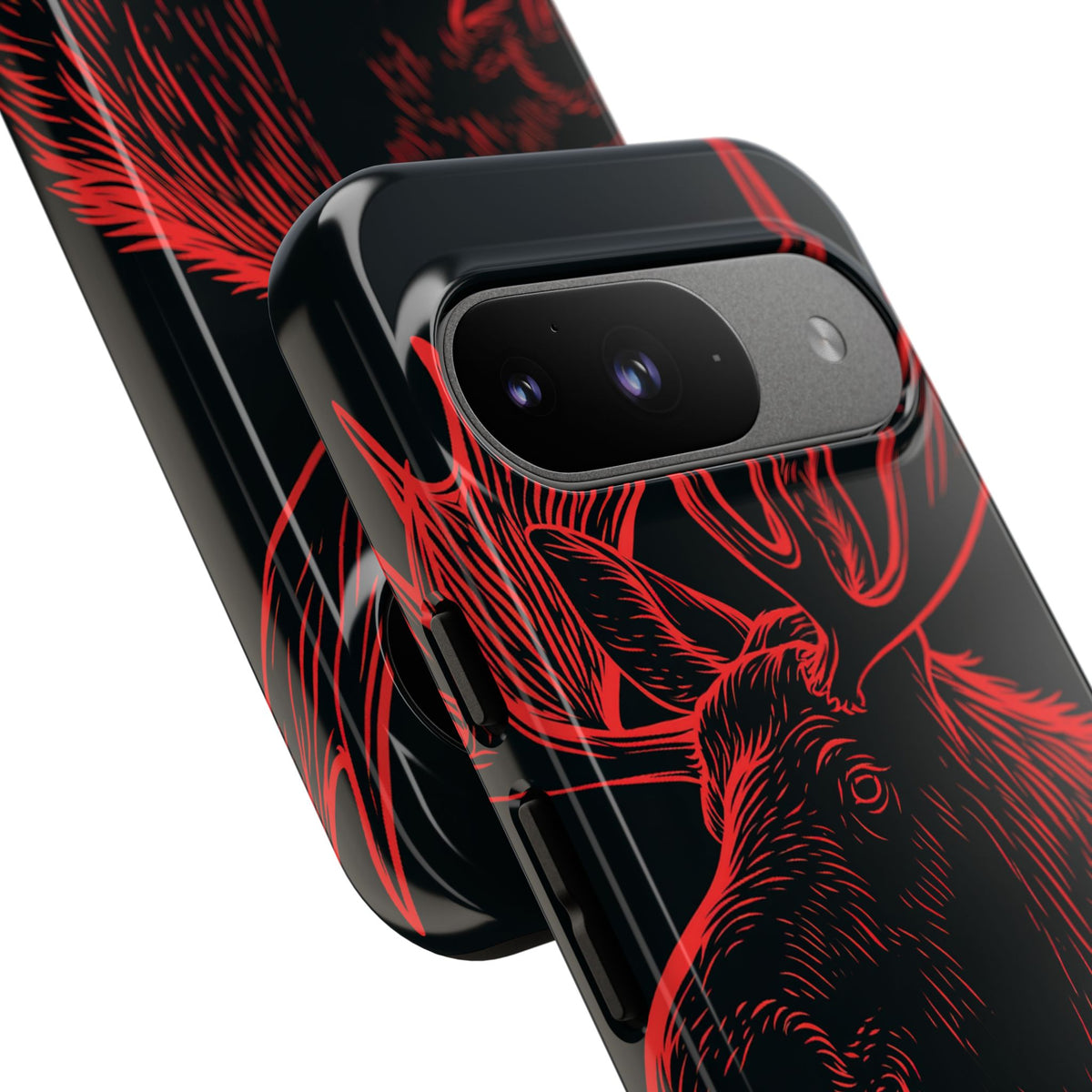 Nordic Elk · Tough Phone Case for Pixel · Black