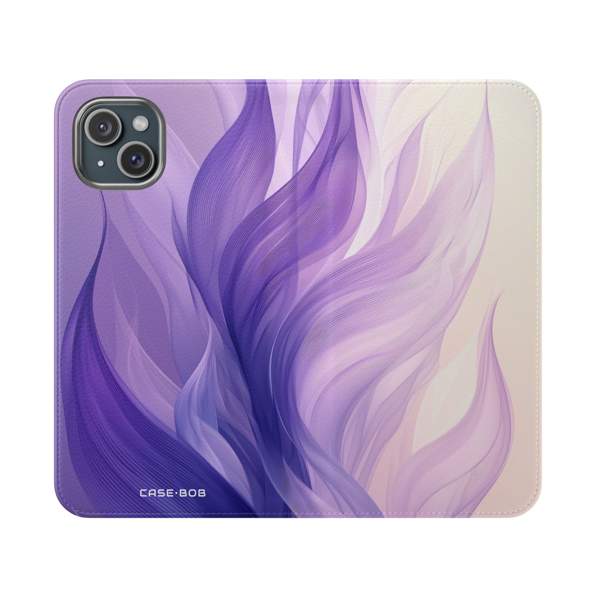 Purple Ribbons - iPhone 15 Plus Case - Wallet