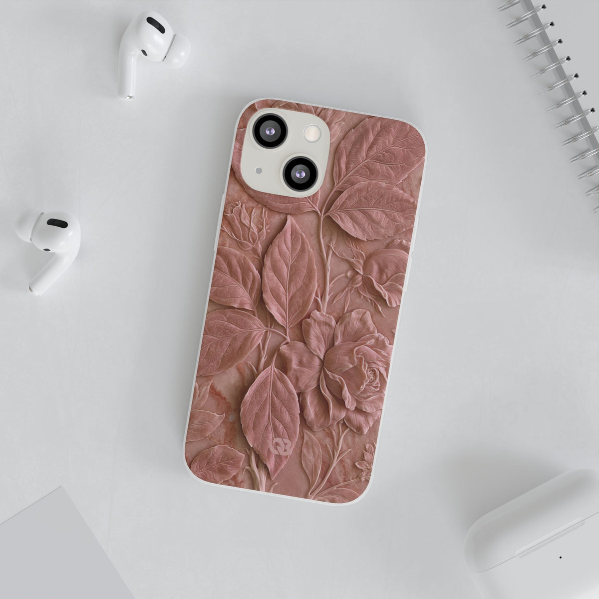 Blush Rose Relief · Lite Phone Case for iPhone · Pink