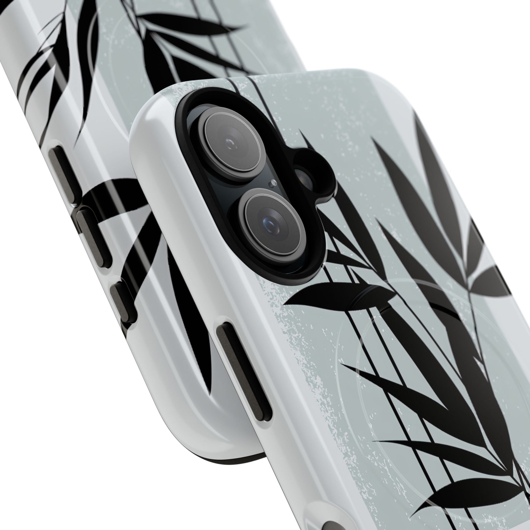 Grey Tough 2.0 Magsafe Phone Case for iPhone - Sage Bamboo Noir