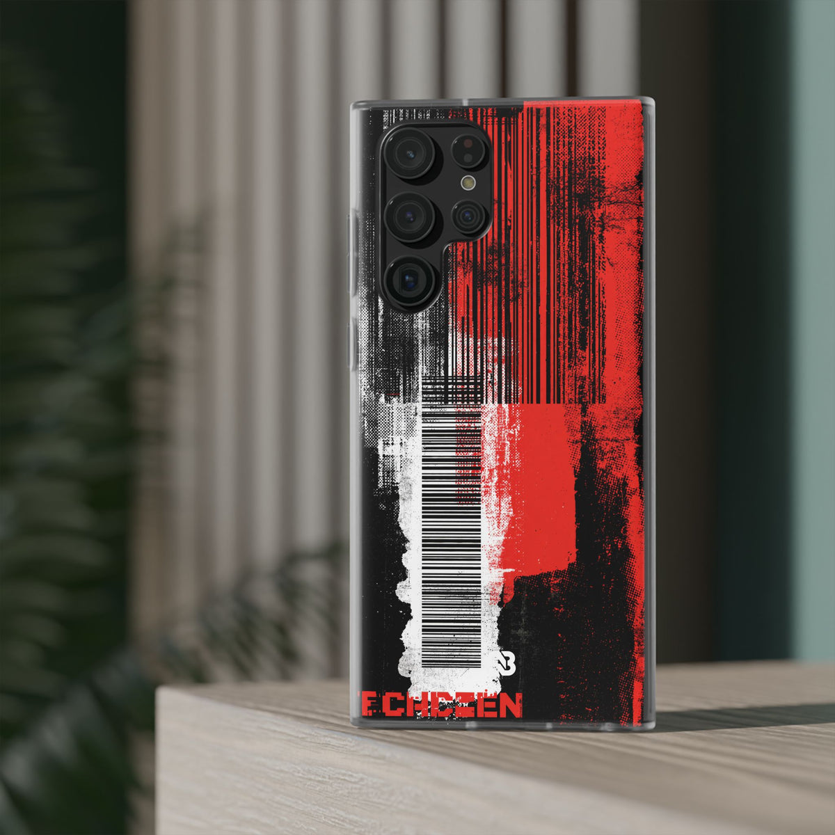 Distorted Barcode · Lite Phone Case for Samsung · Black