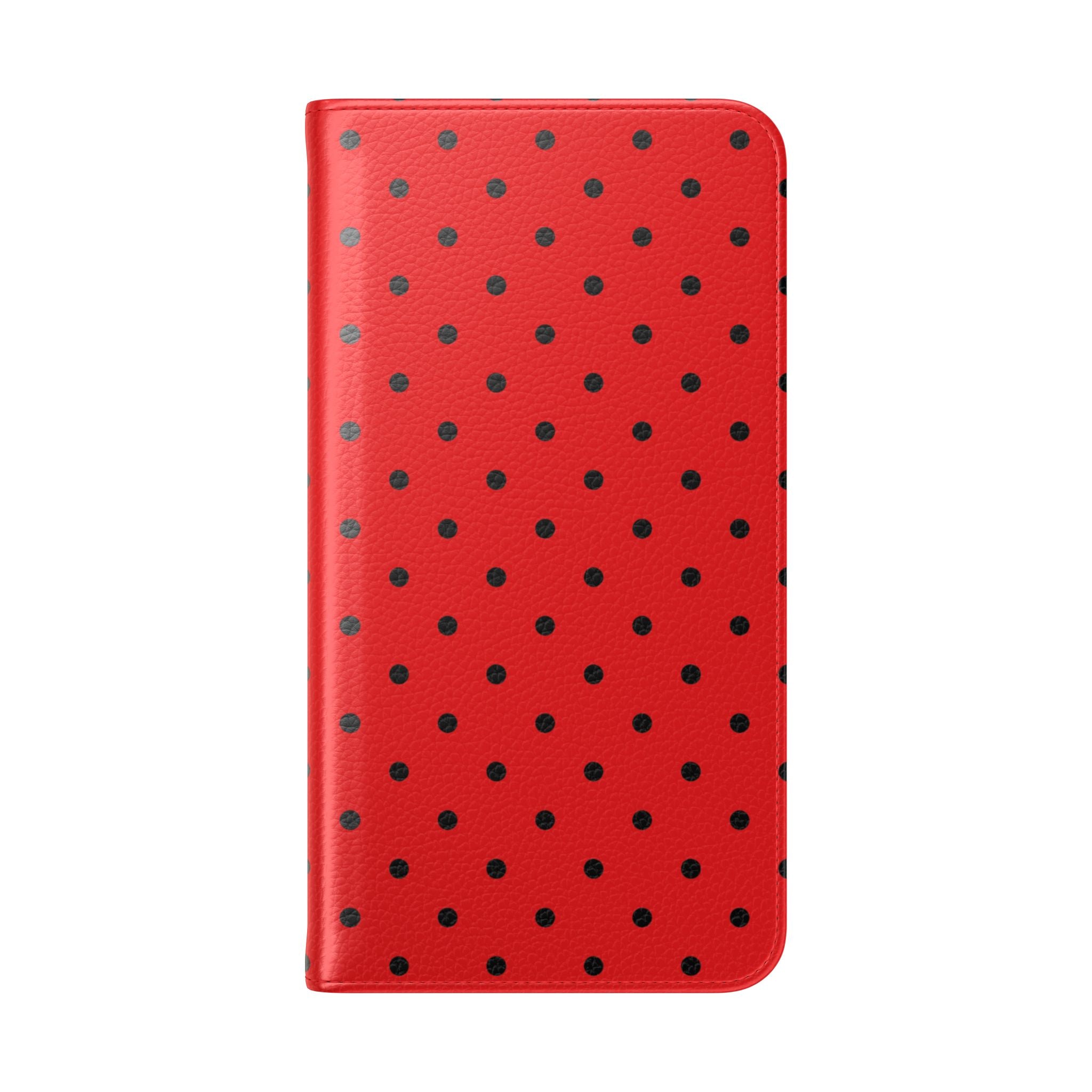 Black Dot Grid - Samsung S23+ Case - Wallet