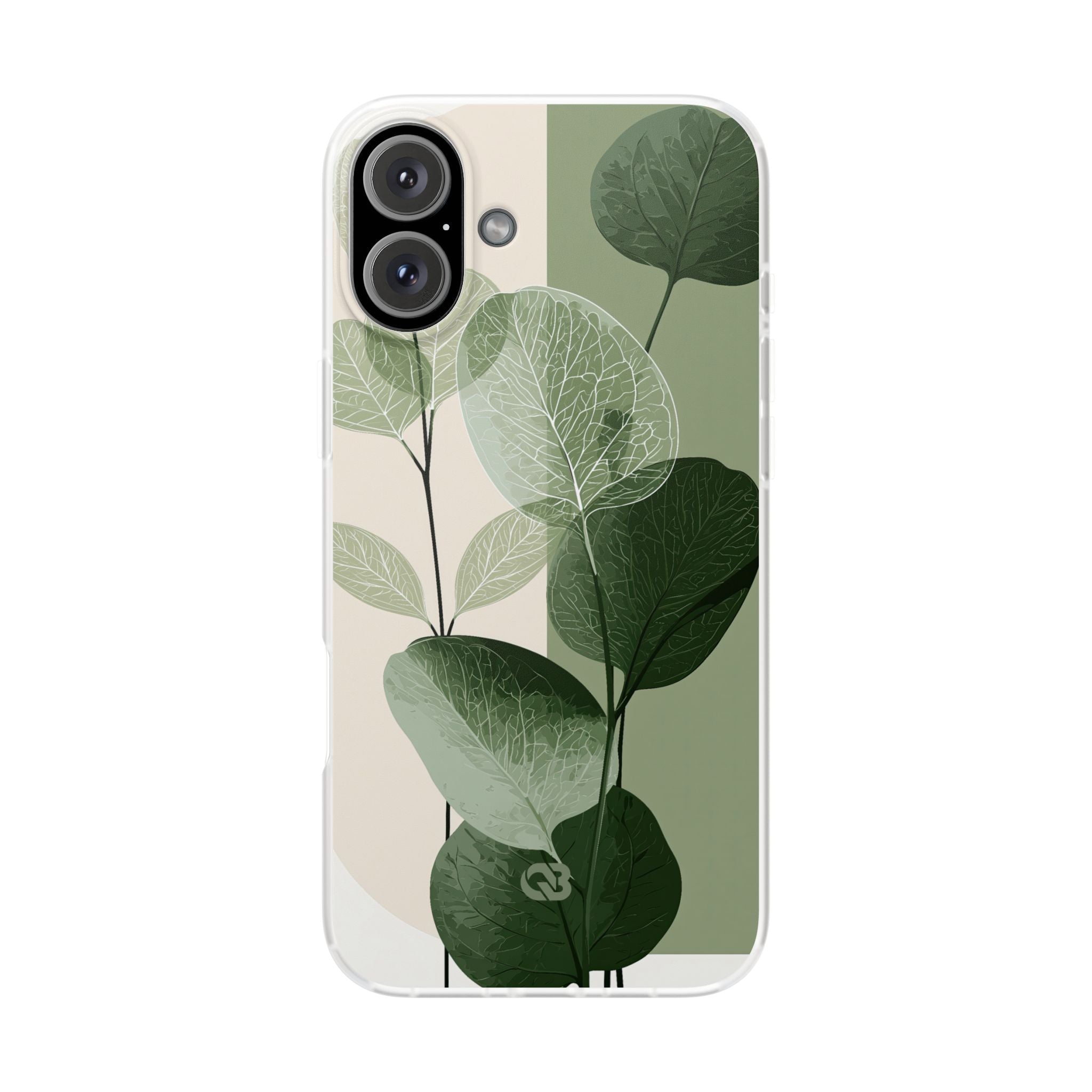 Green Lite Phone Case for iPhone - Sage Leaf Skeletals
