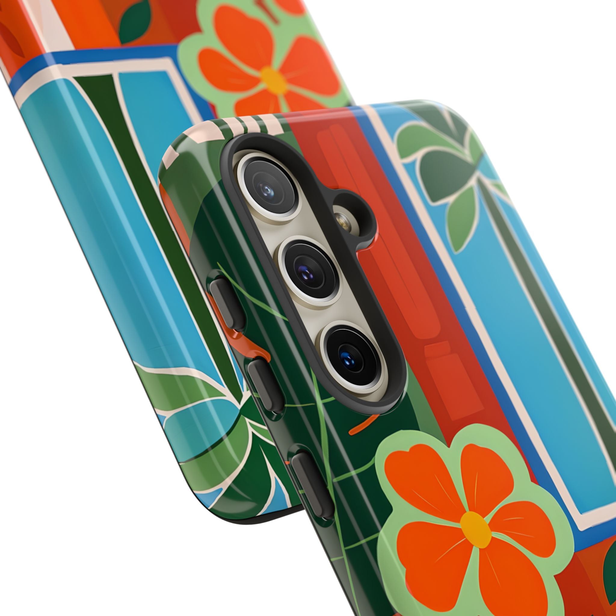 Vivid Jungle Collage · Tough Coque de téléphone pour Samsung