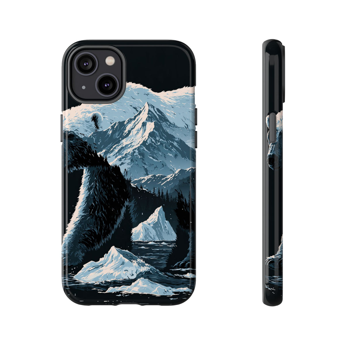 Nordic Arctic Bear · Tough Phone Case for iPhone · Black
