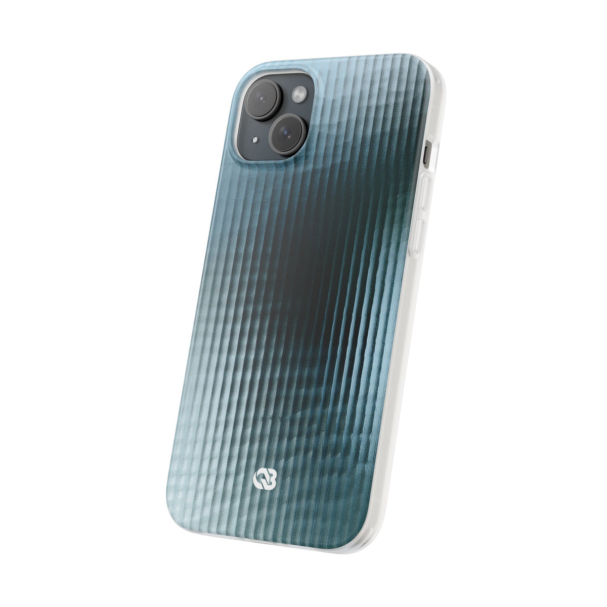 Blue Lite Phone Case for iPhone - Glacial Reeded Glass