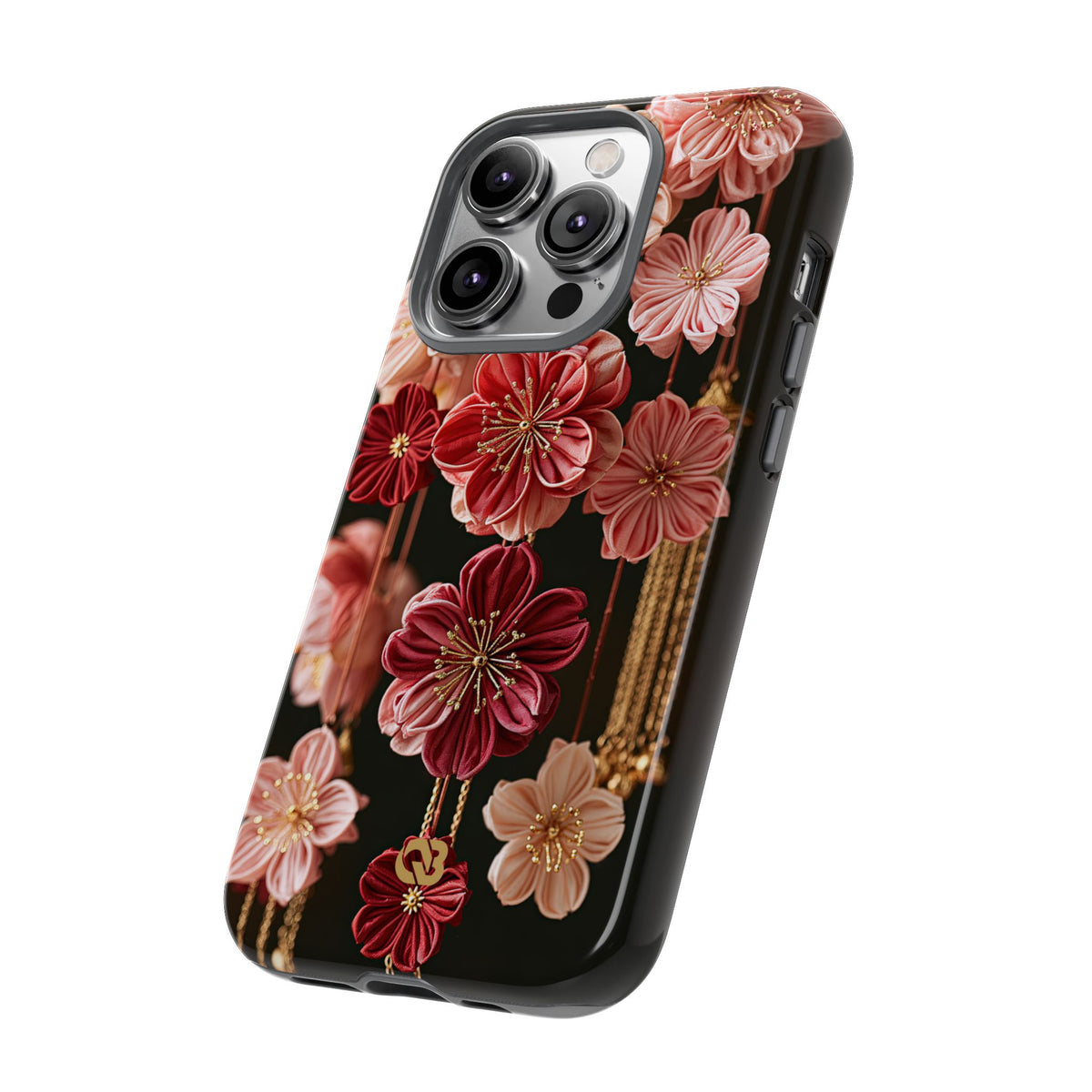 Silk Blossom Kanzashi · Tough Phone Case for iPhone · Pink