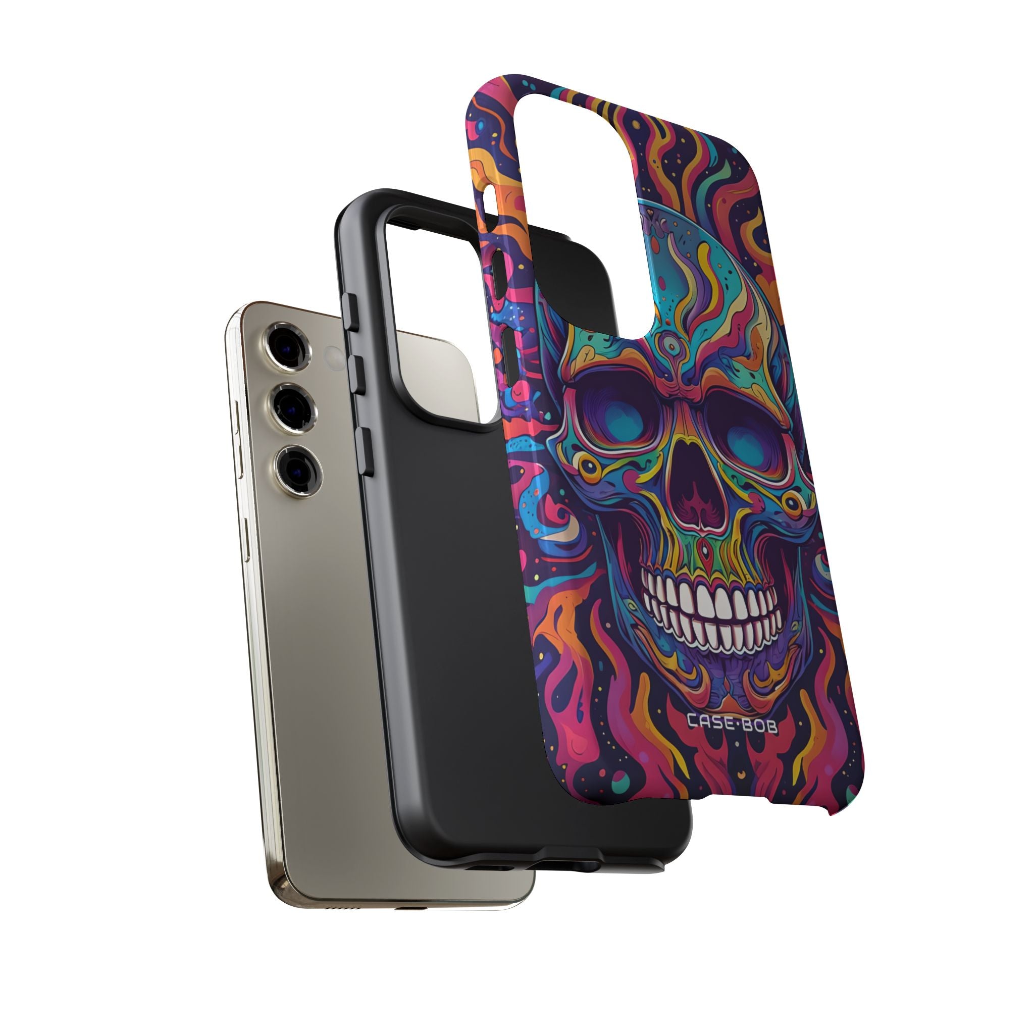 Flaming Skull Samsung S23 Case - Tough