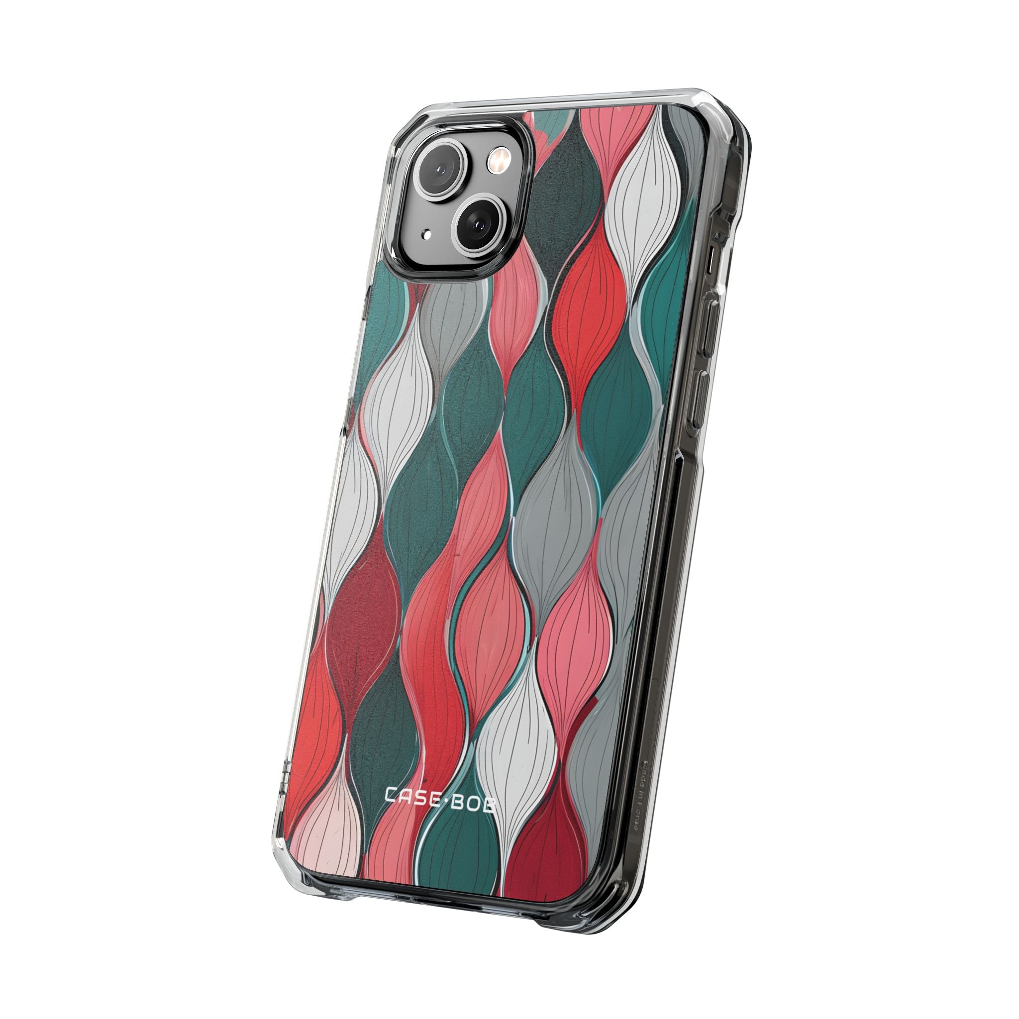 Leaf Cascade Teal iPhone 14 Plus Case - Impact