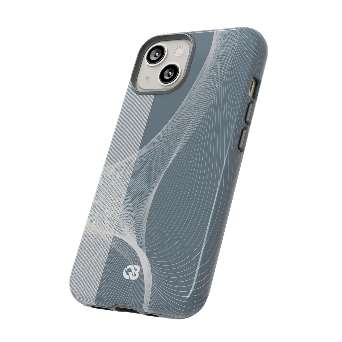 Slate Contour Drift · Tough Phone Case for iPhone · Grey