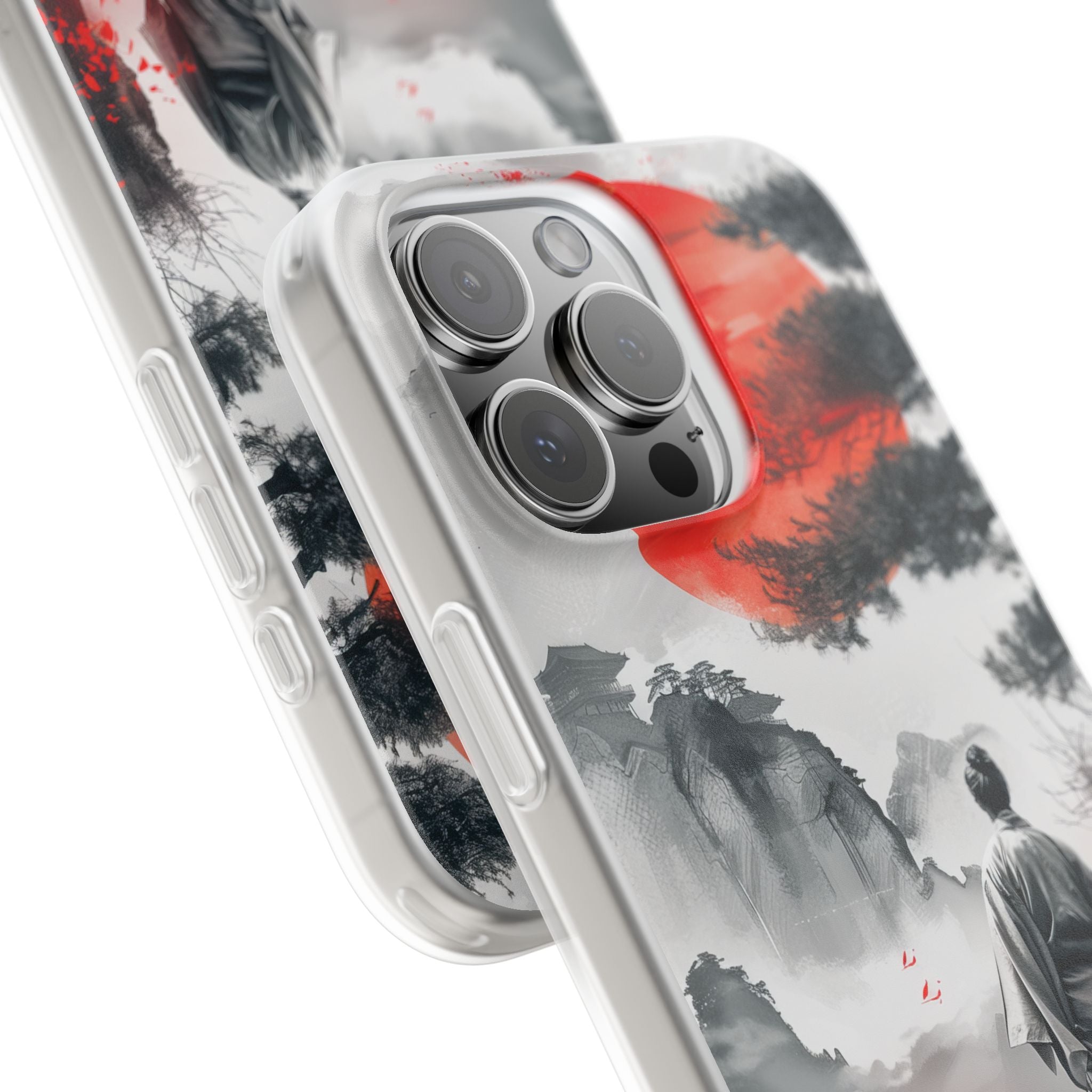 Auringonpaisteinen lähettiläs iPhone 16 Pro Max -pehmeä suojakotelo