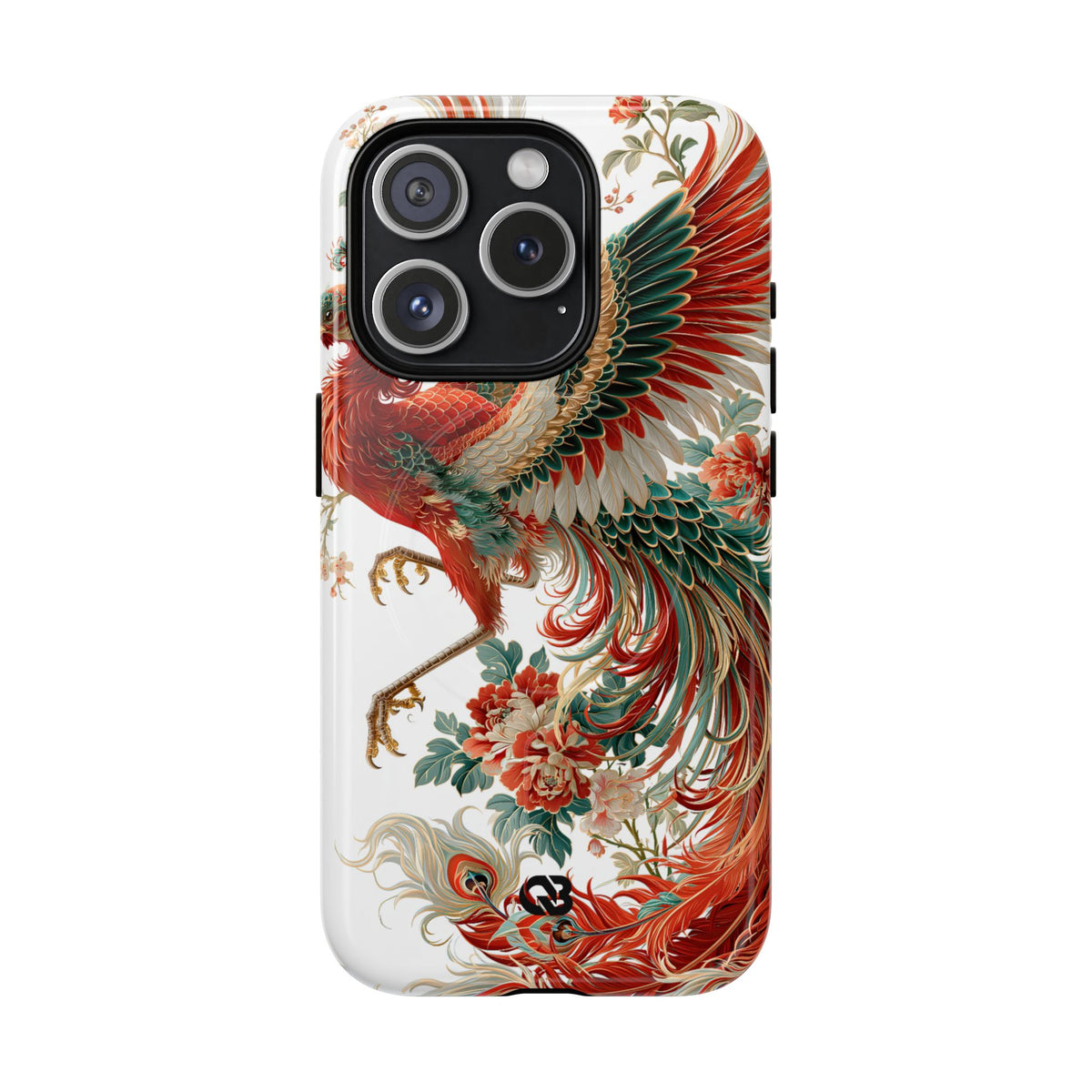 Vermilion Imperial Phoenix · Tough 2.0 Magnetic Phone Case for iPhone · Red