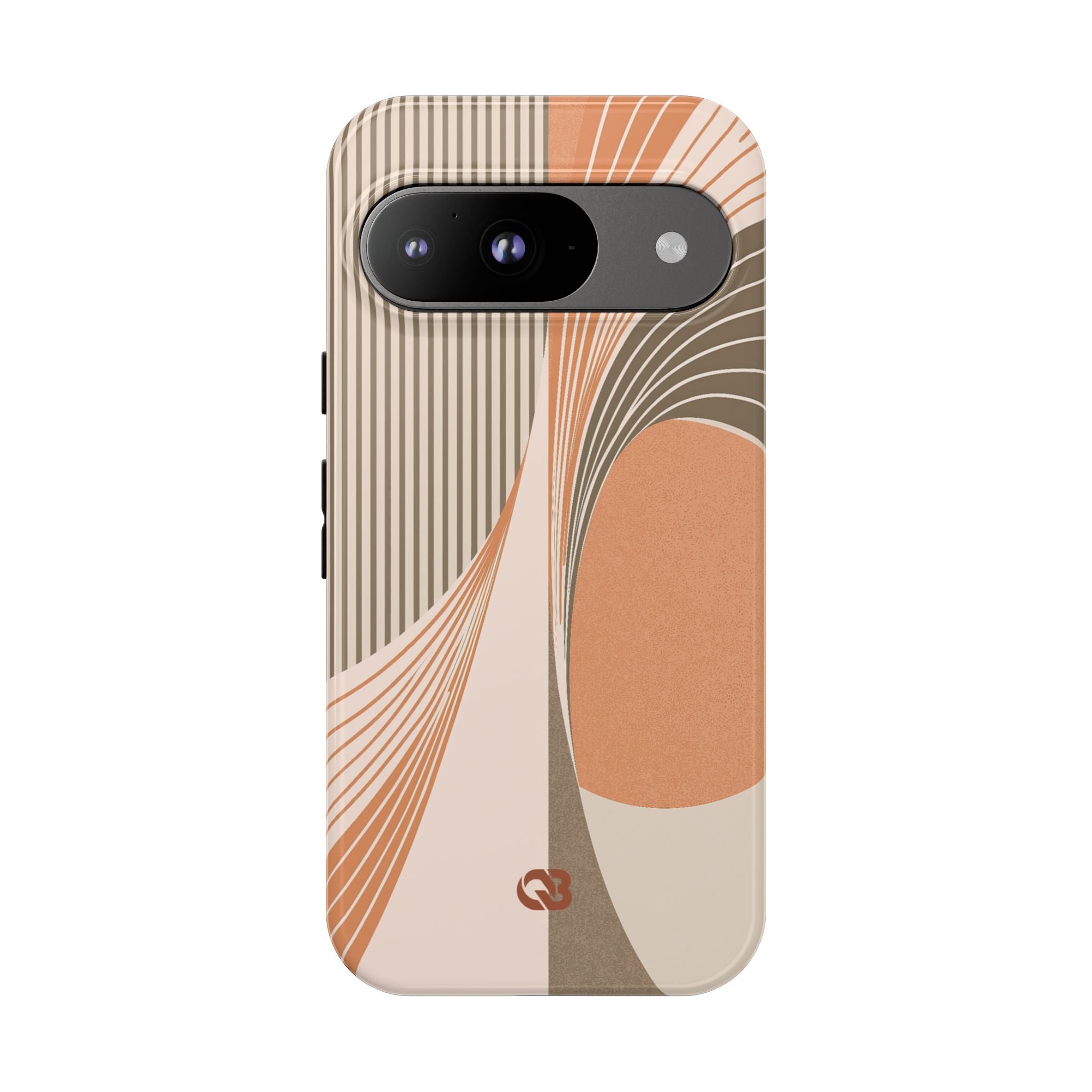 Orange Tough Phone Case for Google Pixel - Desert Arc Horizon