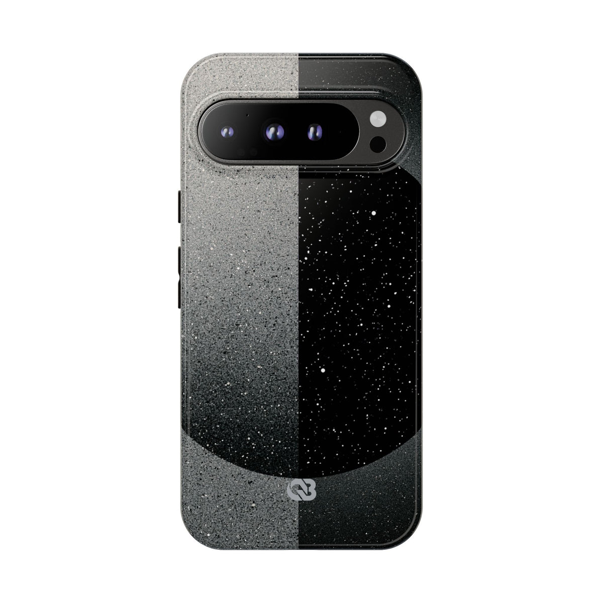 Black Tough Phone Case for Google Pixel - Lunar Static Orbit