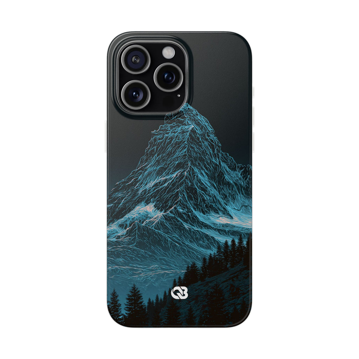 Glacial Alpine Peak · Lite Phone Case for iPhone · Blue