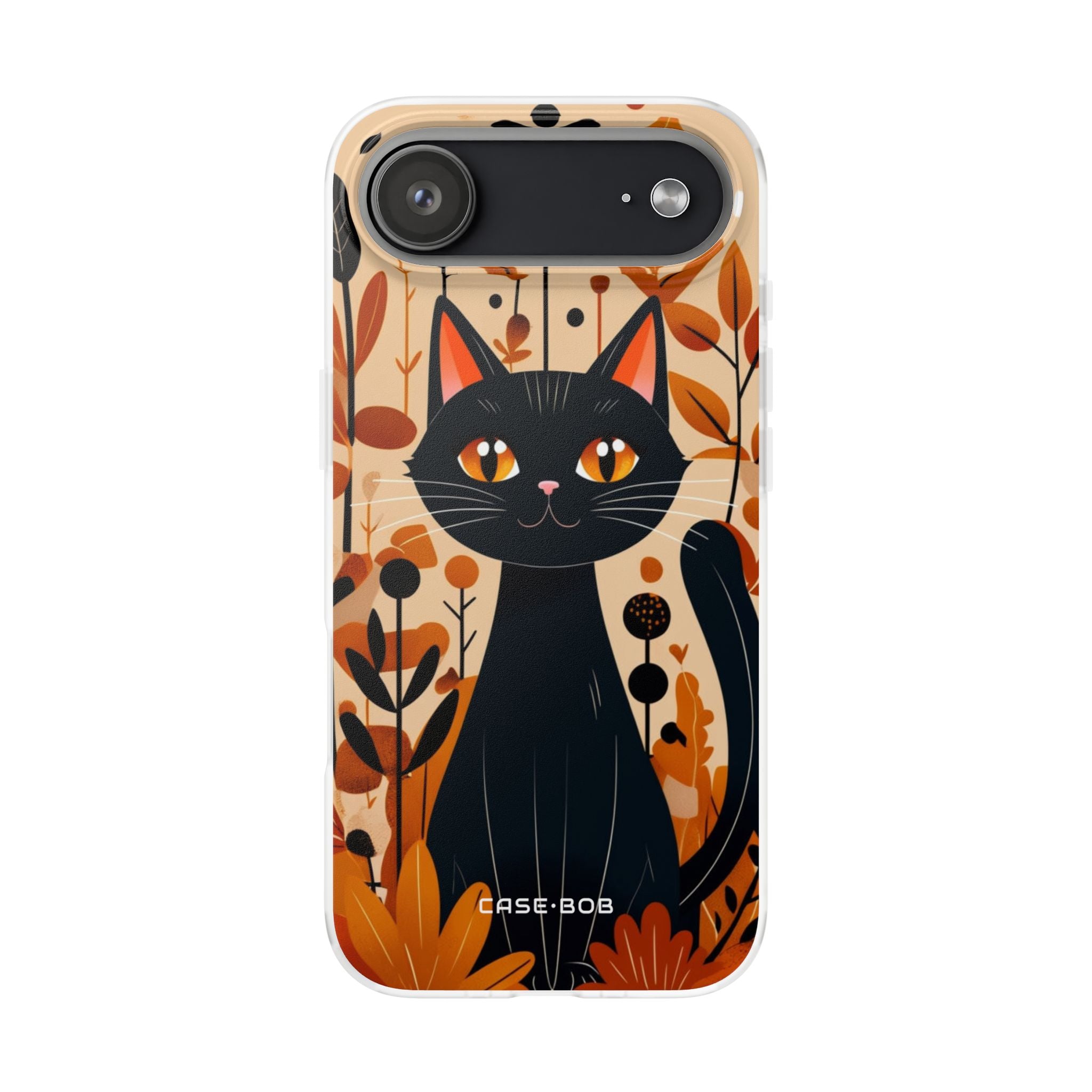 Black Cat Glow iPhone 17 Air Case - Soft - CASE•BOB